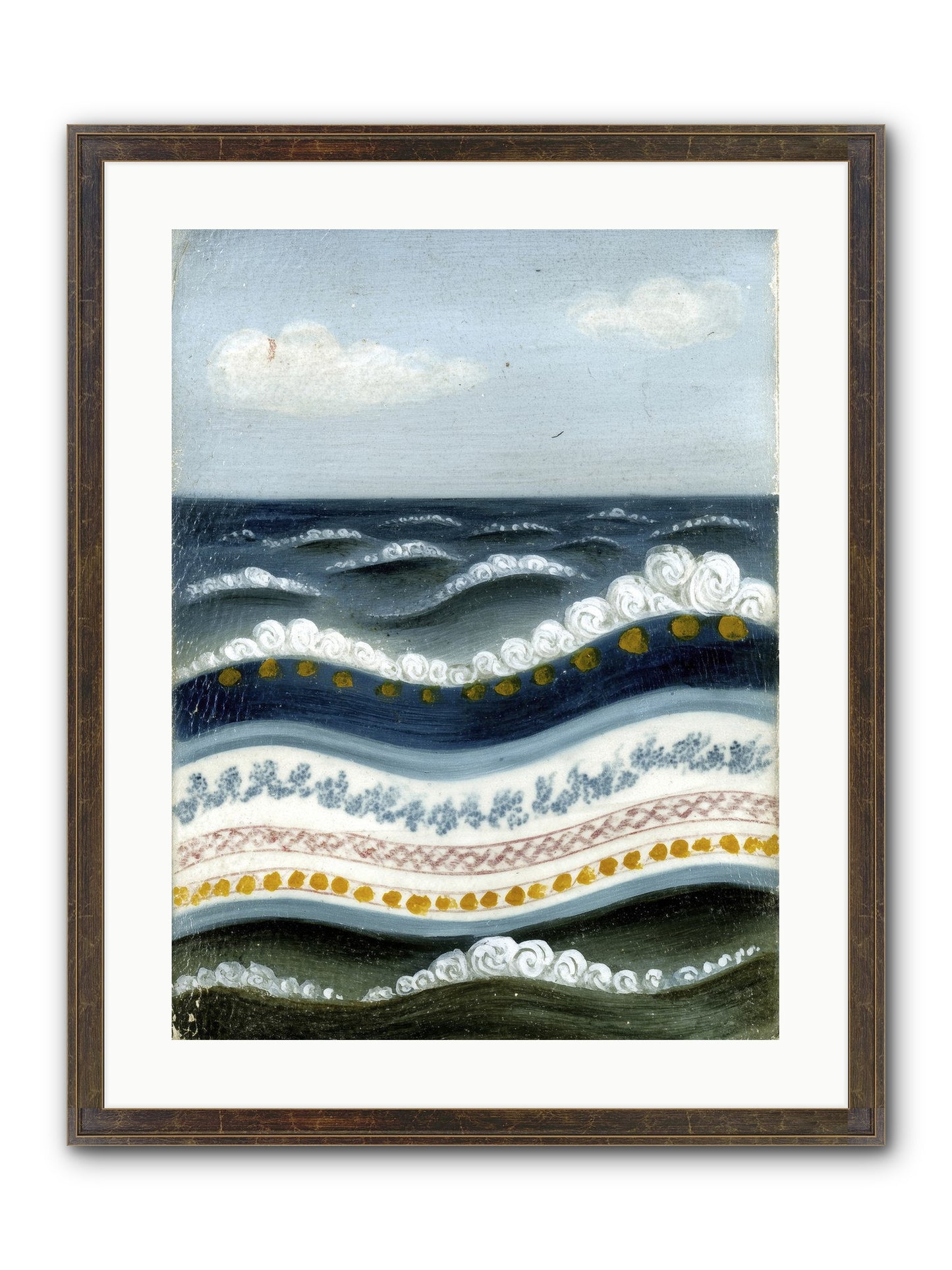 Painted Waters Framed Print - Slimwoods Black/Gold 18x24