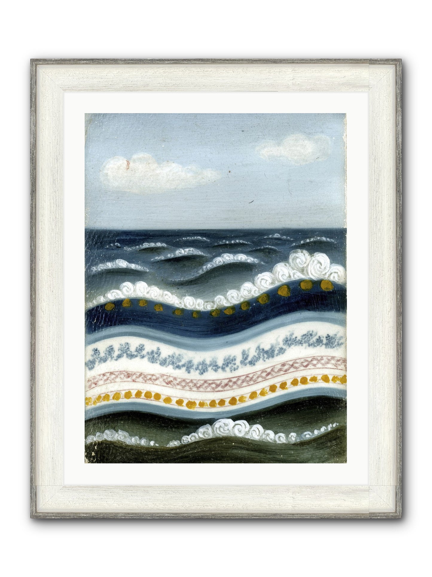 Painted Waters Framed Print - Driftwood White 24x32