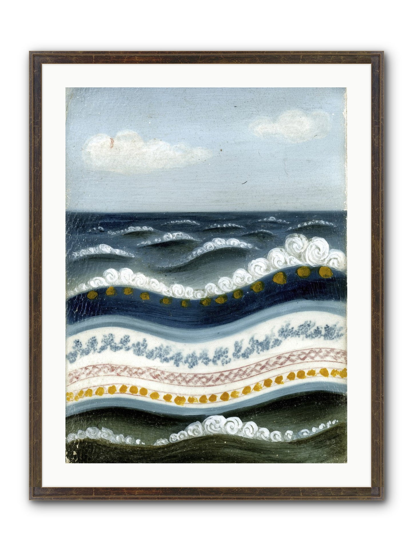 Painted Waters Framed Print - Slimwoods Black/Gold 24x32