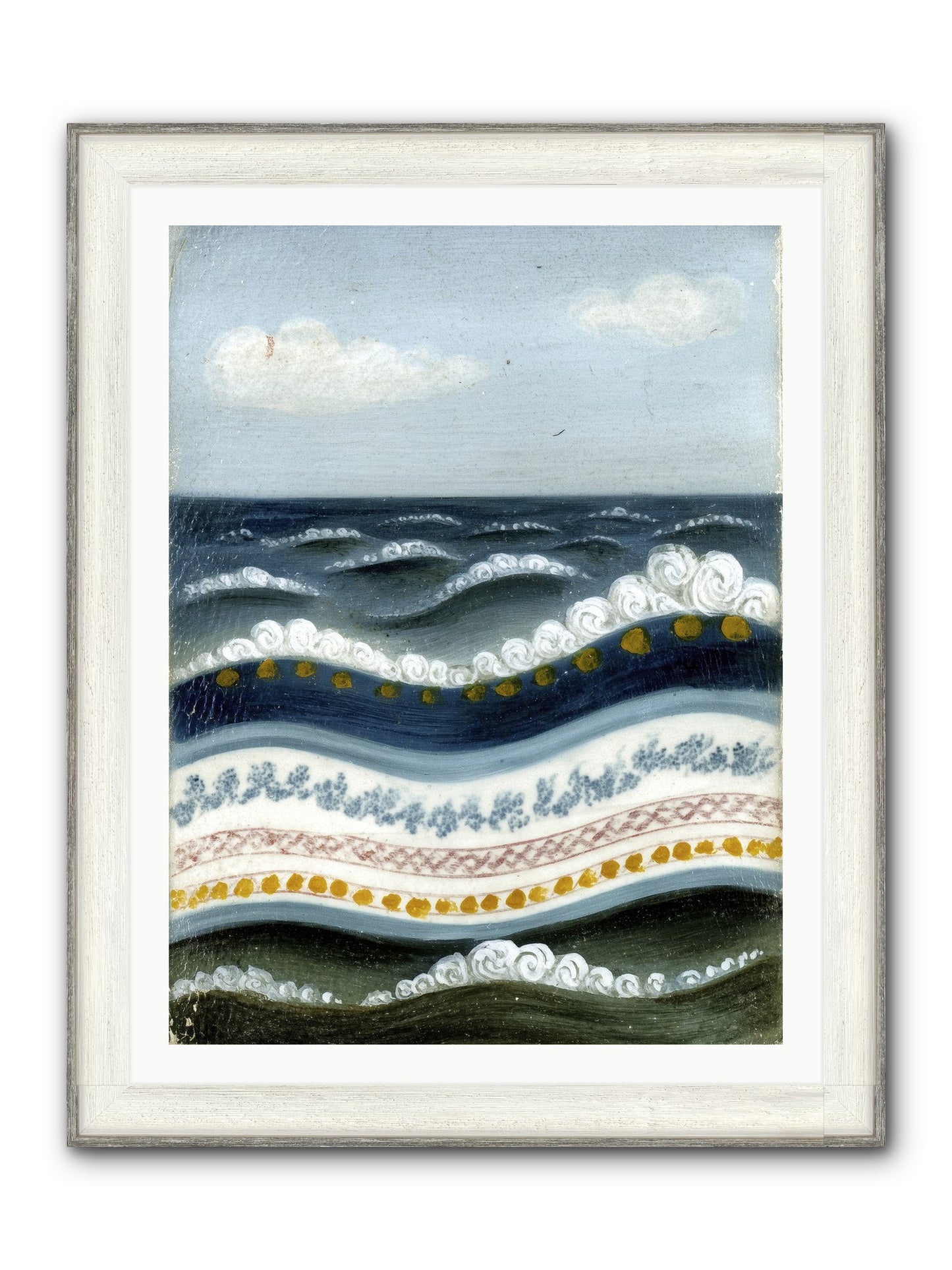 Painted Waters Framed Print - Driftwood White 30x40