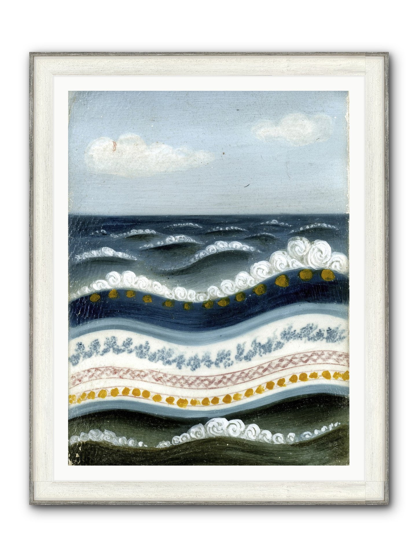 Painted Waters Framed Print - Driftwood White 36x48
