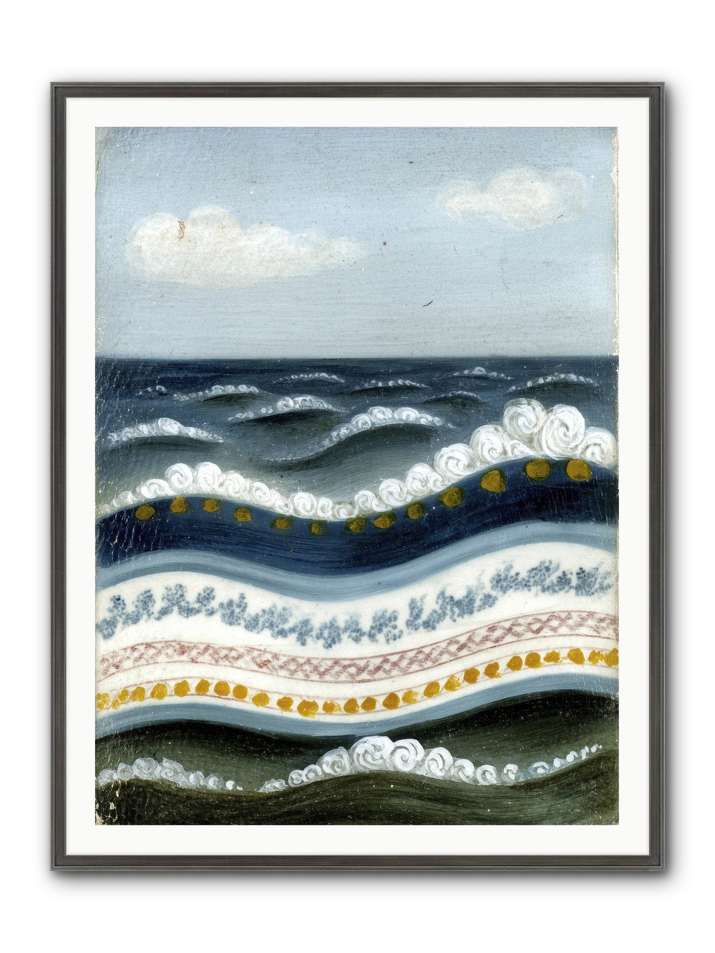 Painted Waters Framed Print - Slimwoods Black/Silver 36x48