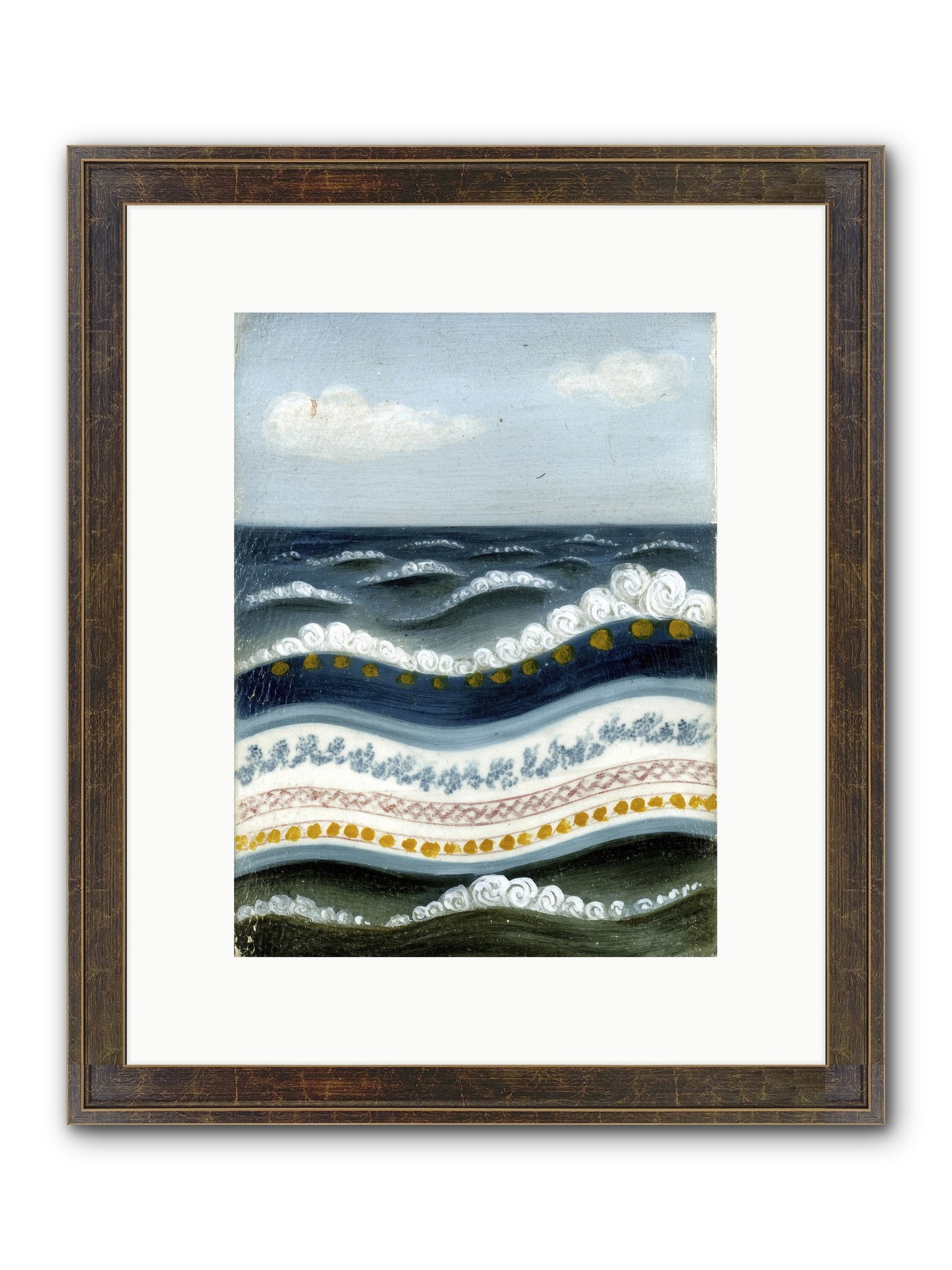 Painted Waters Framed Print - Slimwoods Black/Gold 9x12