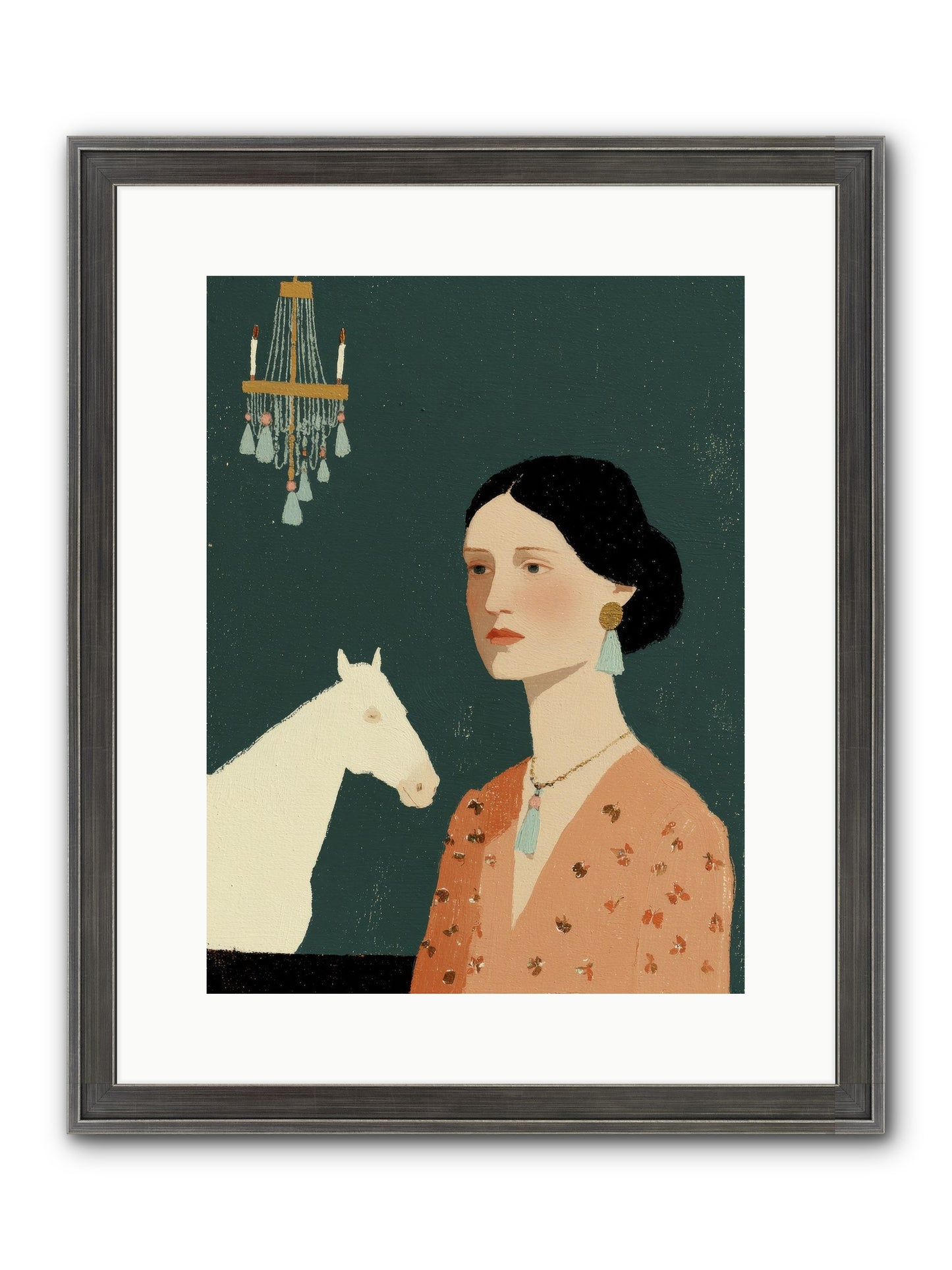 Pale Companions Framed Print - Slimwoods Black/Silver 12x16