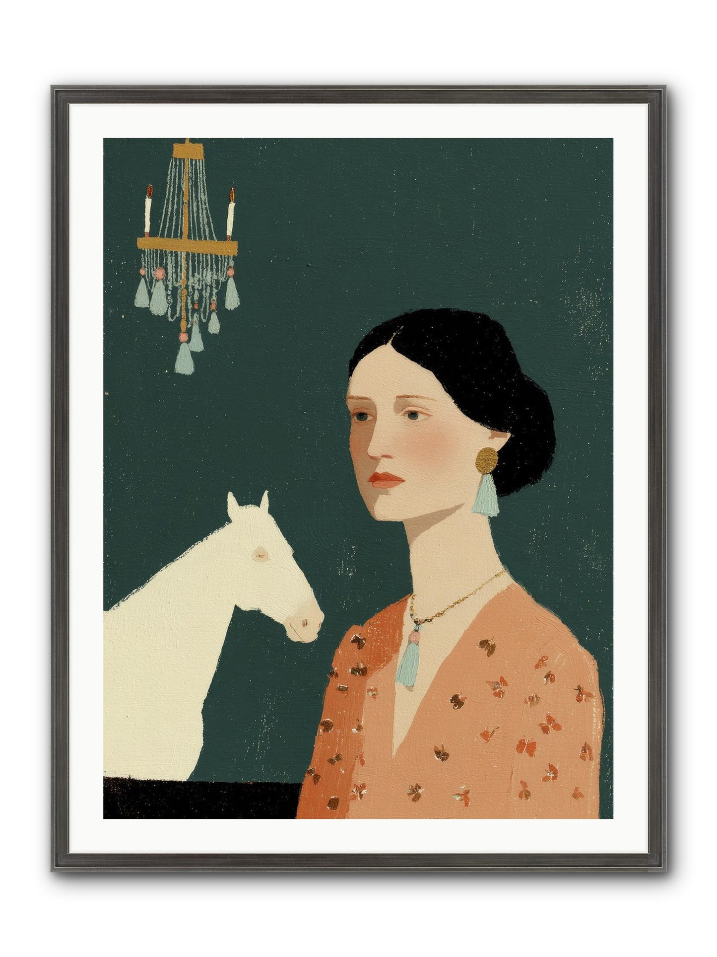 Pale Companions Framed Print - Slimwoods Black/Silver 30x40