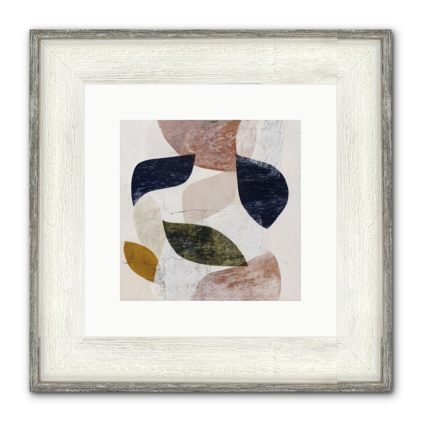 Pale Garnet Framed Print - Driftwood White 10x10