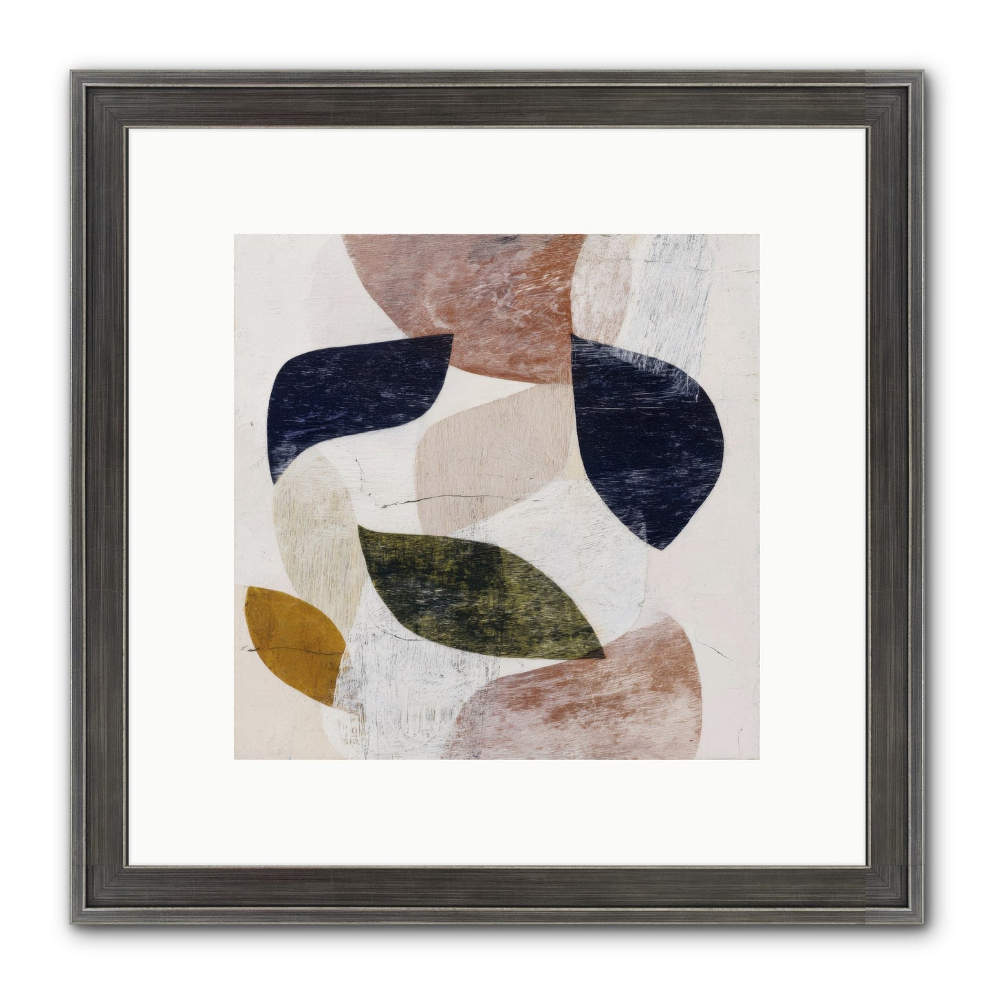 Pale Garnet Framed Print - Slimwoods Black/Silver 10x10