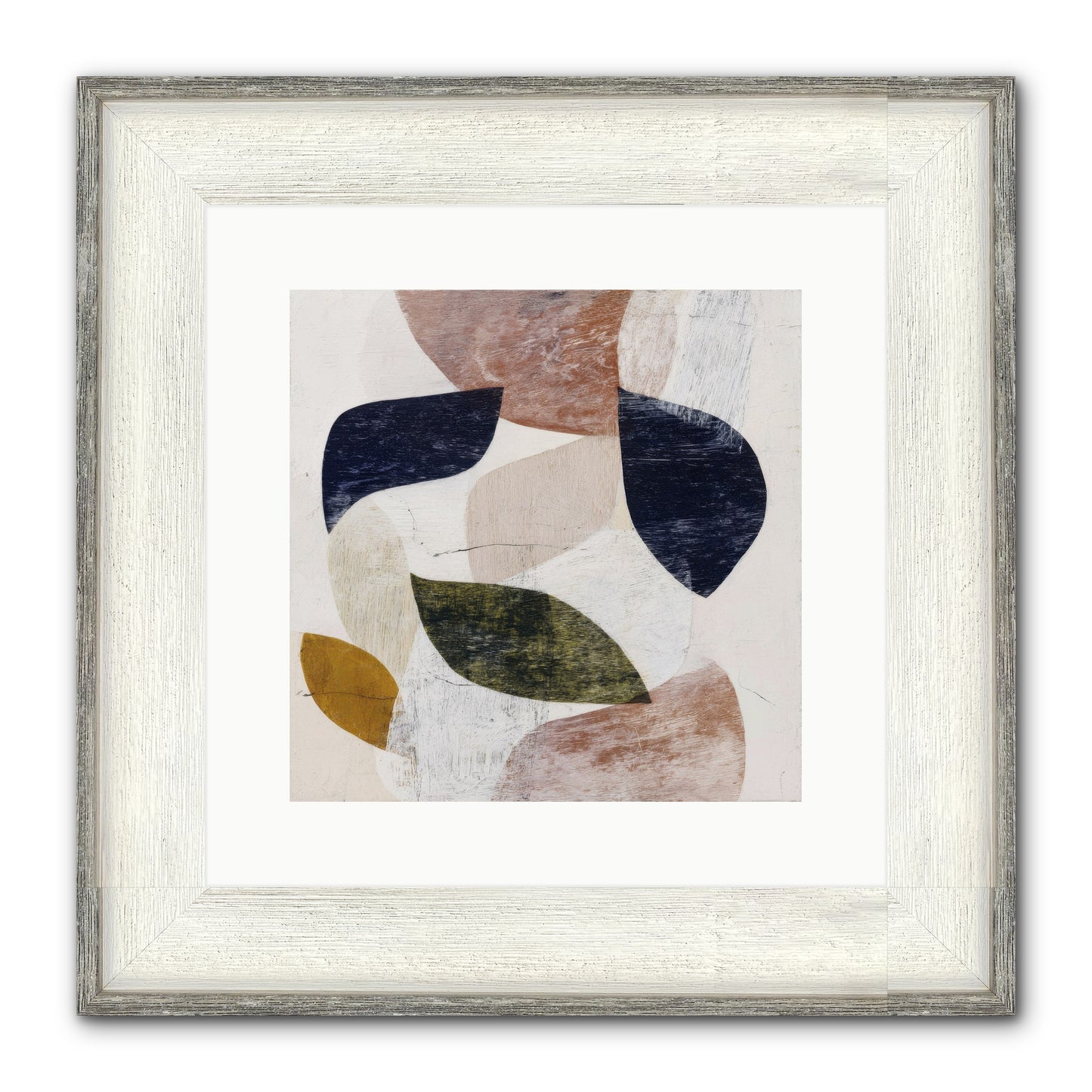 Pale Garnet Framed Print - Driftwood White 12x12