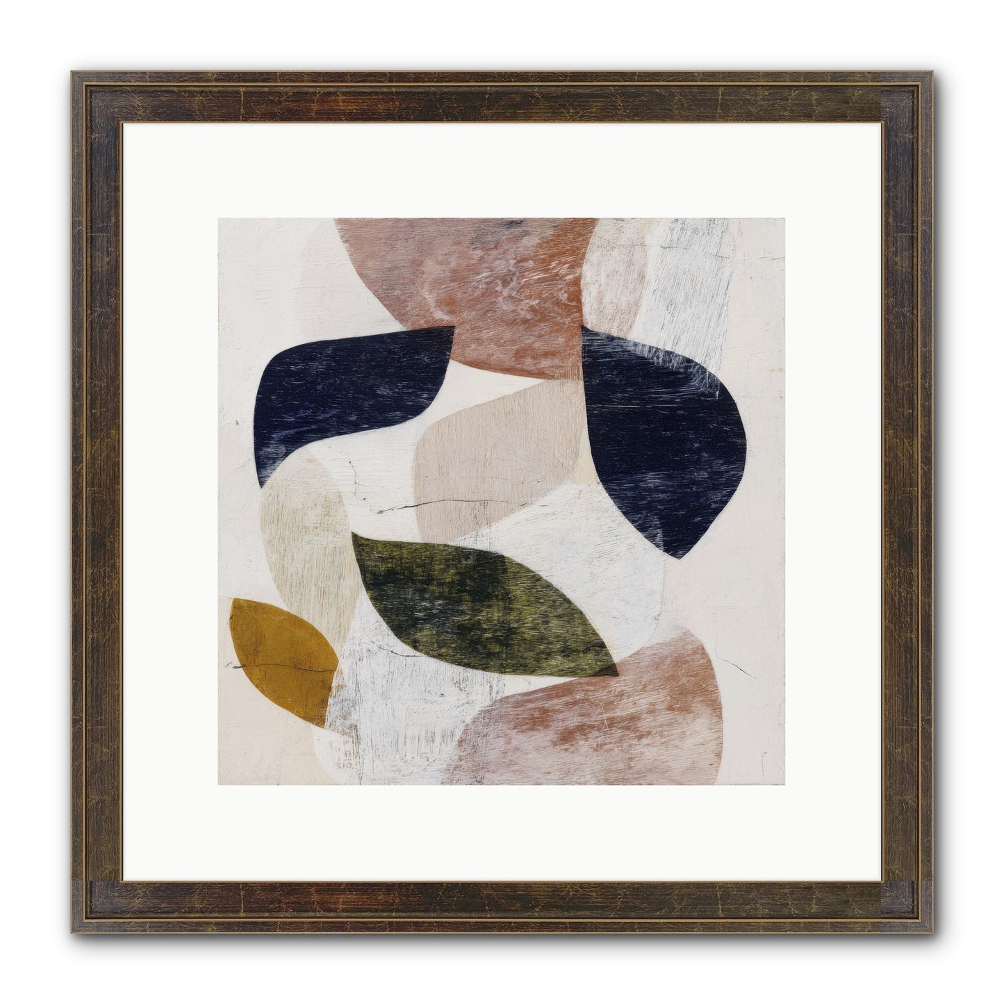 Pale Garnet Framed Print - Slimwoods Black/Gold 12x12