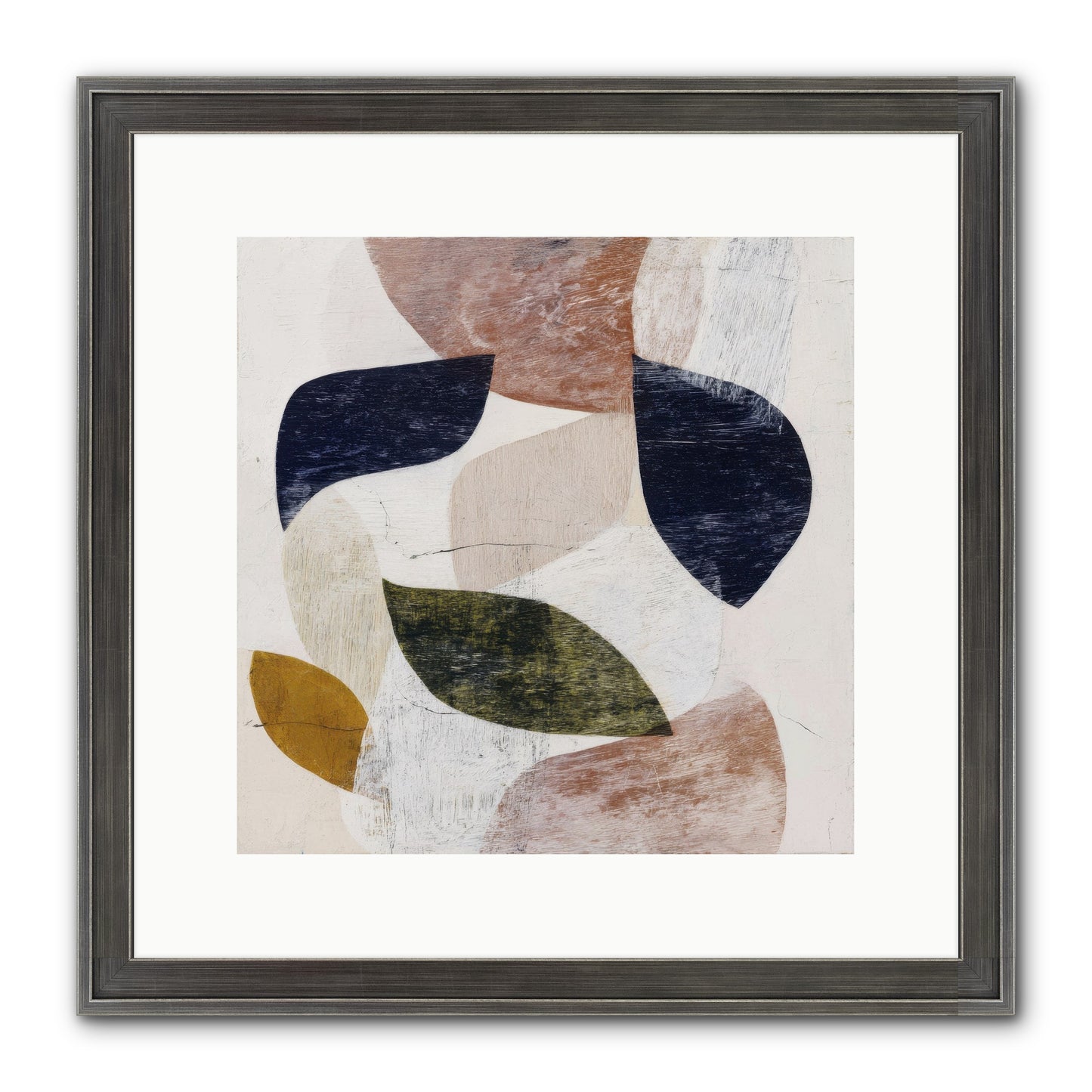 Pale Garnet Framed Print - Slimwoods Black/Silver 12x12