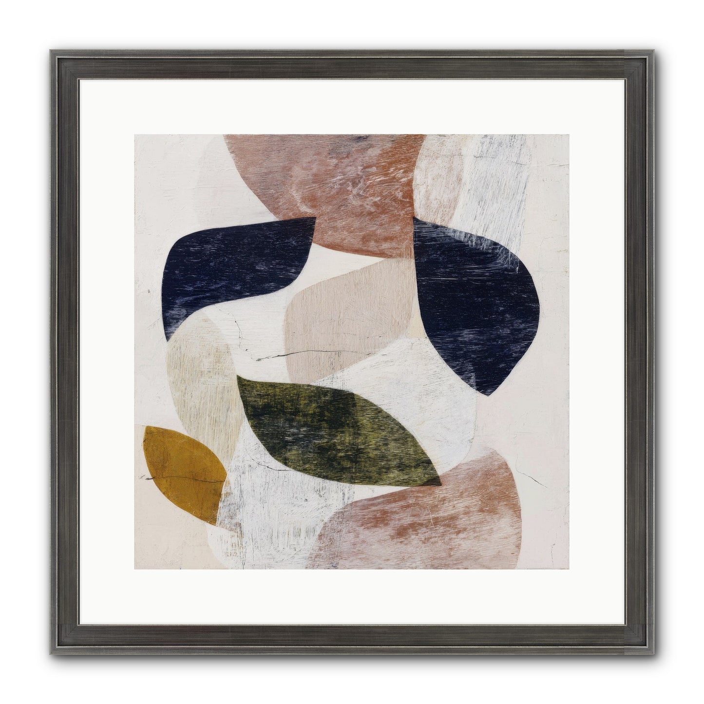 Pale Garnet Framed Print - Slimwoods Black/Silver 16x16