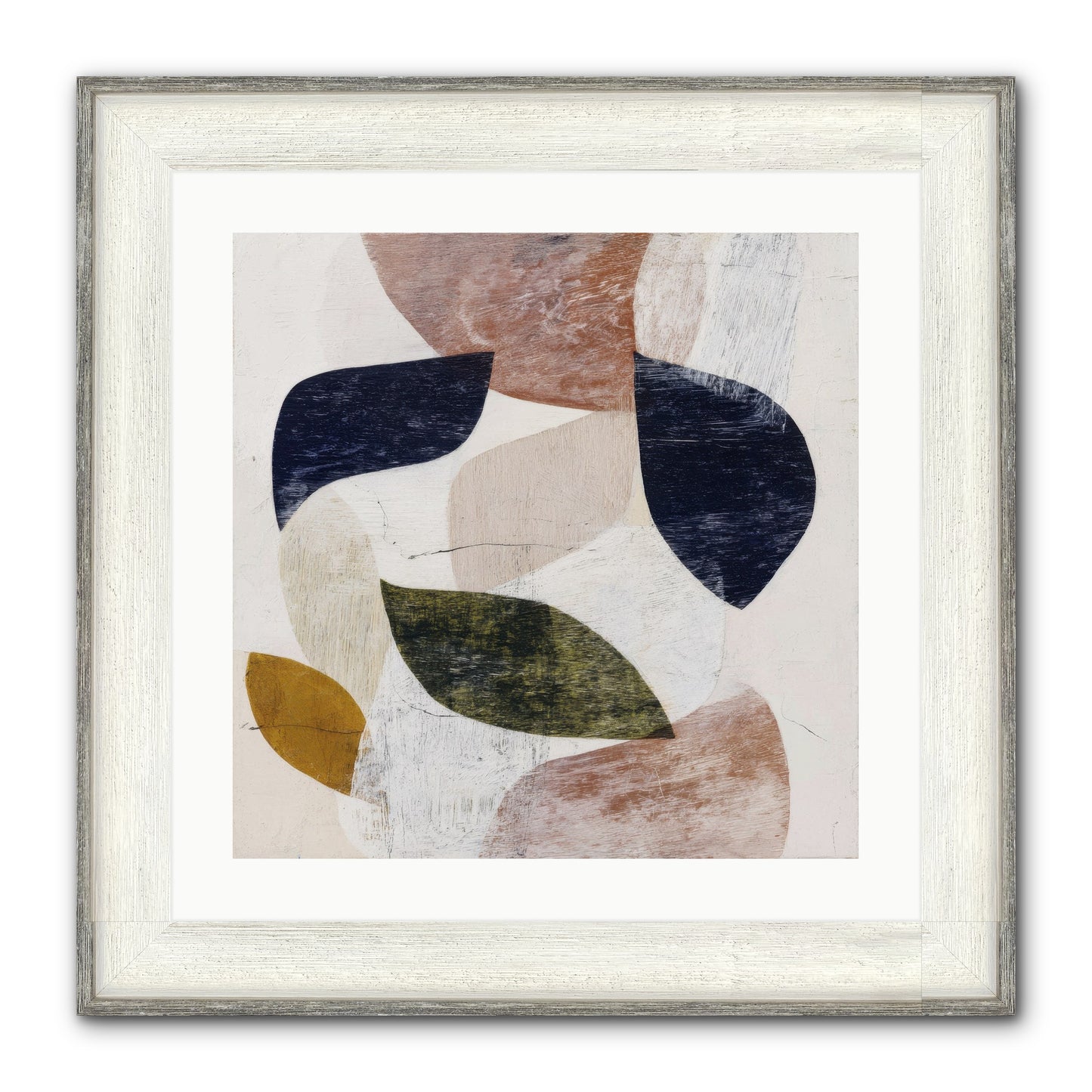 Pale Garnet Framed Print - Driftwood White 20x20