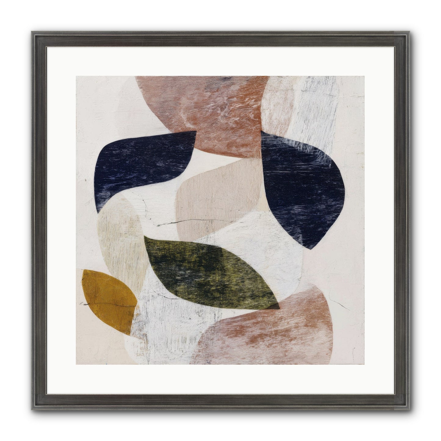 Pale Garnet Framed Print - Slimwoods Black/Silver 20x20