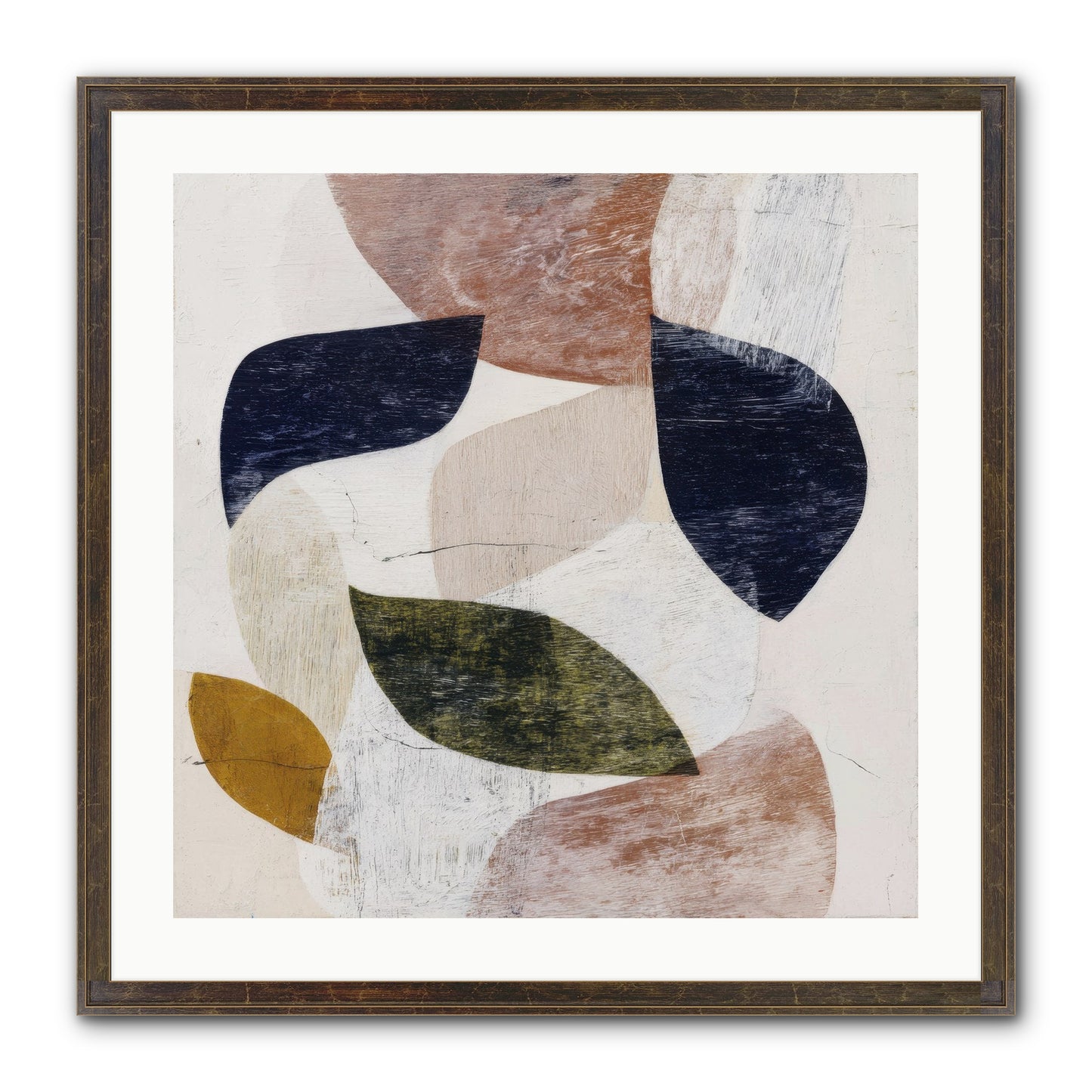 Pale Garnet Framed Print - Slimwoods Black/Gold 24x24
