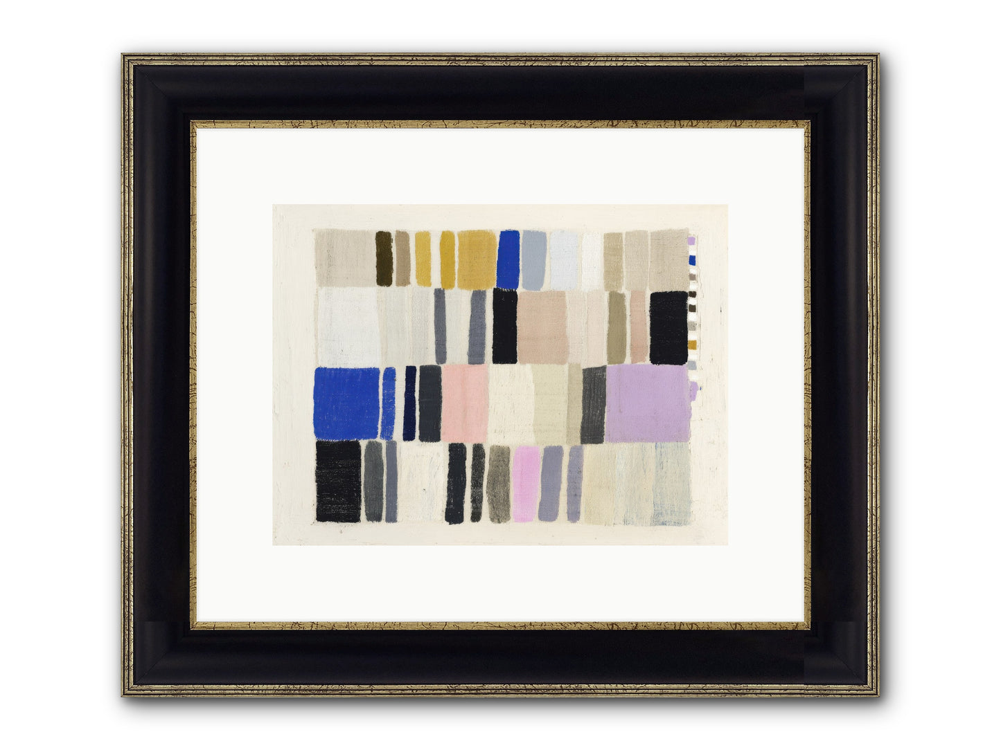 Palisade Flicker Framed Print - Black & Gold 12x9