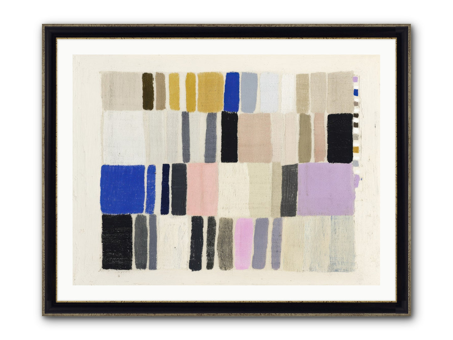 Palisade Flicker Framed Print - Black & Gold 40x30
