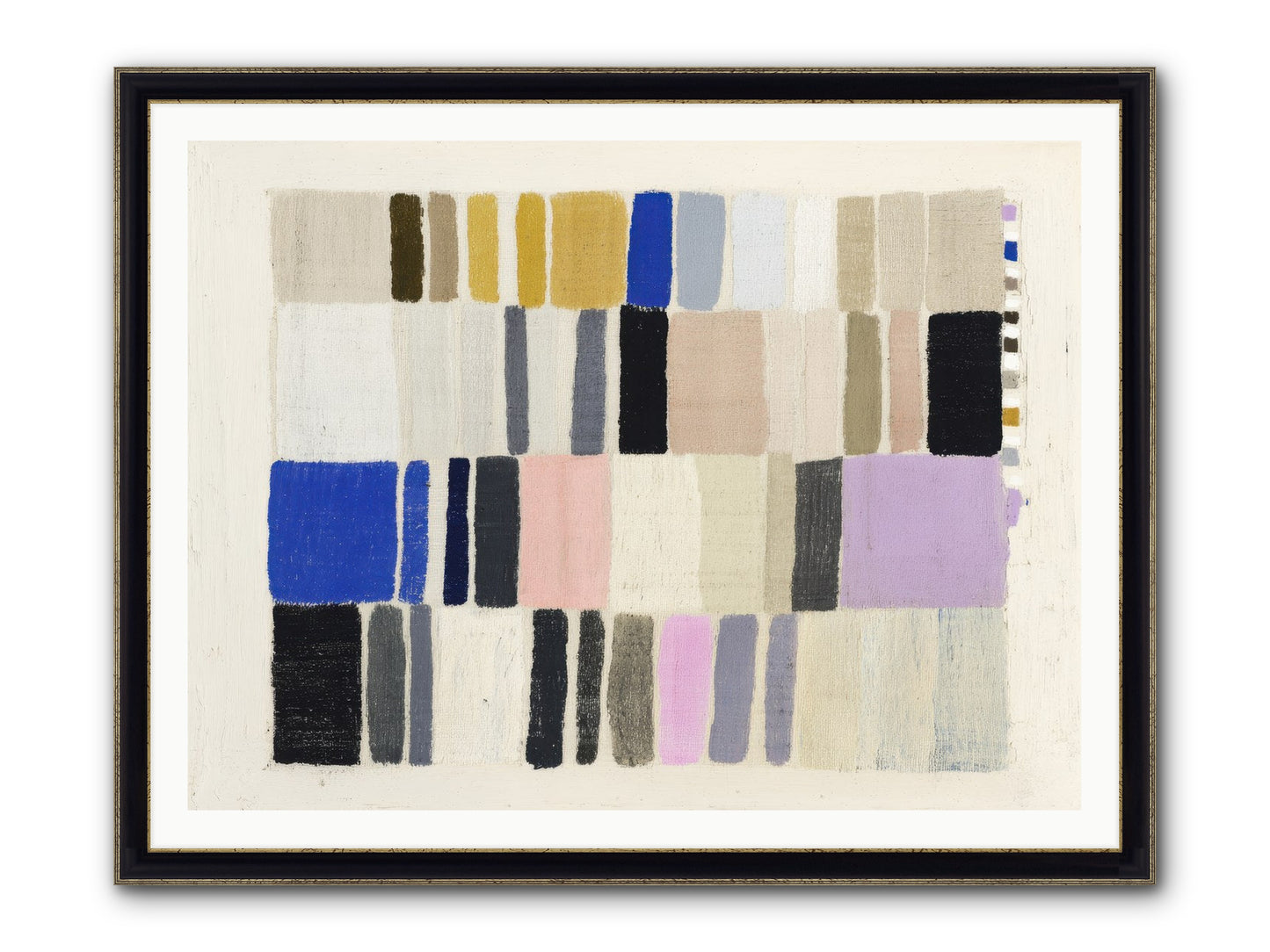 Palisade Flicker Framed Print - Black & Gold 48x36
