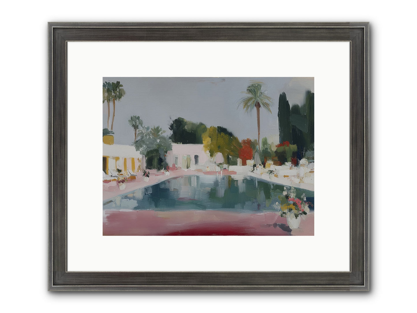 Panoramic Paradise Framed Print - Slimwoods Black/Silver 12x9