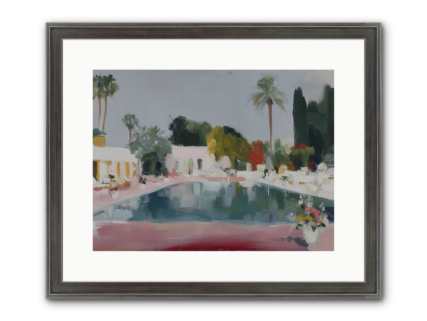 Panoramic Paradise Framed Print - Slimwoods Black/Silver 16x12
