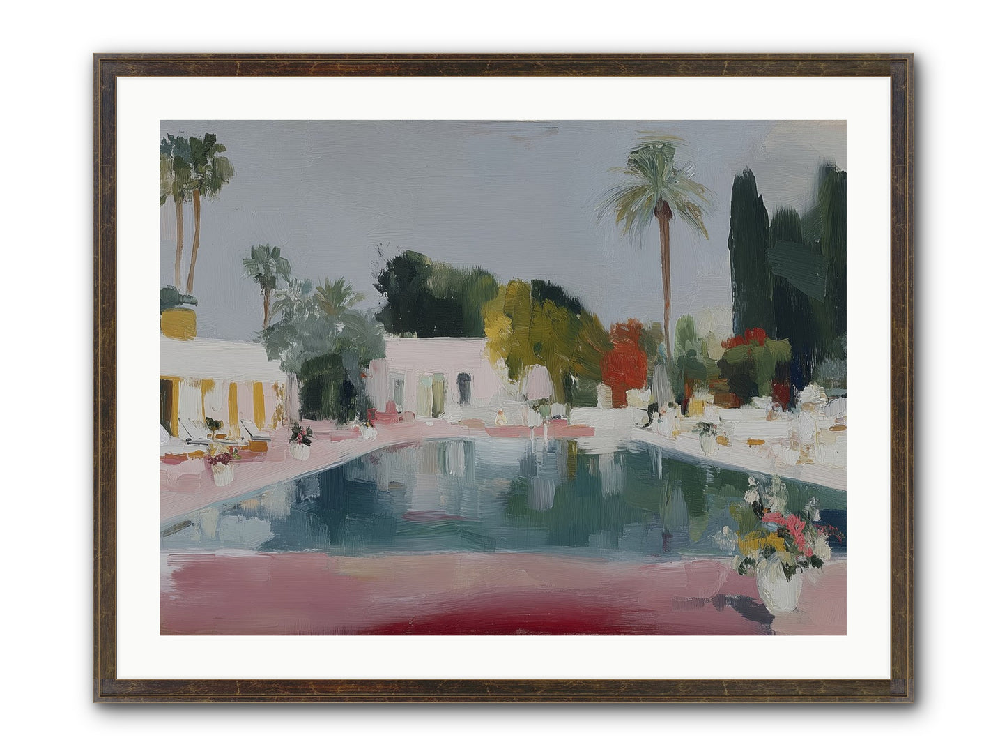 Panoramic Paradise Framed Print - Slimwoods Black/Gold 32x24
