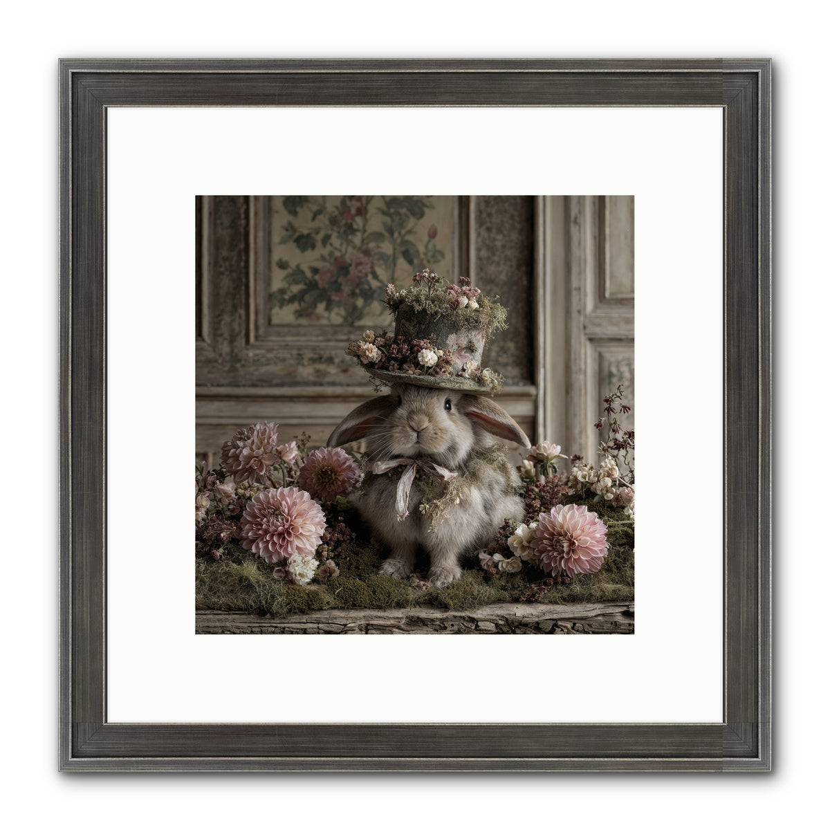 Paper Moons Framed Print - Slimwoods Black/Silver 10x10
