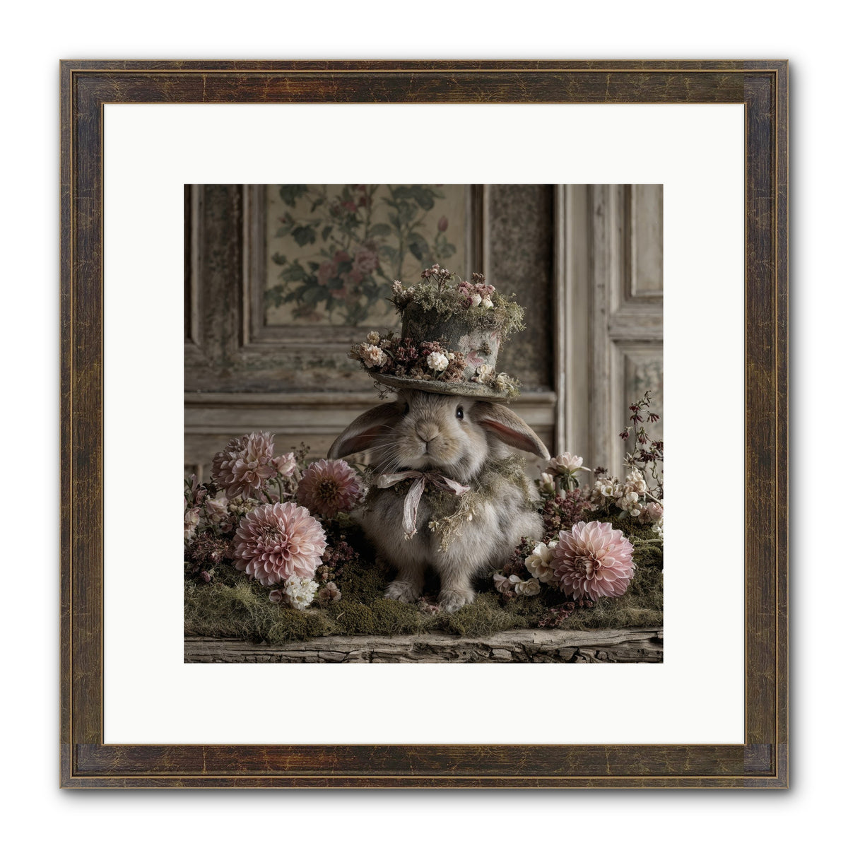 Paper Moons Framed Print - Slimwoods Black/Gold 12x12