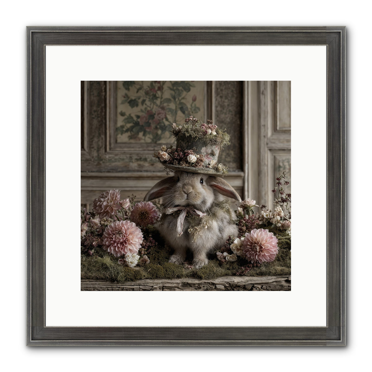 Paper Moons Framed Print - Slimwoods Black/Silver 12x12