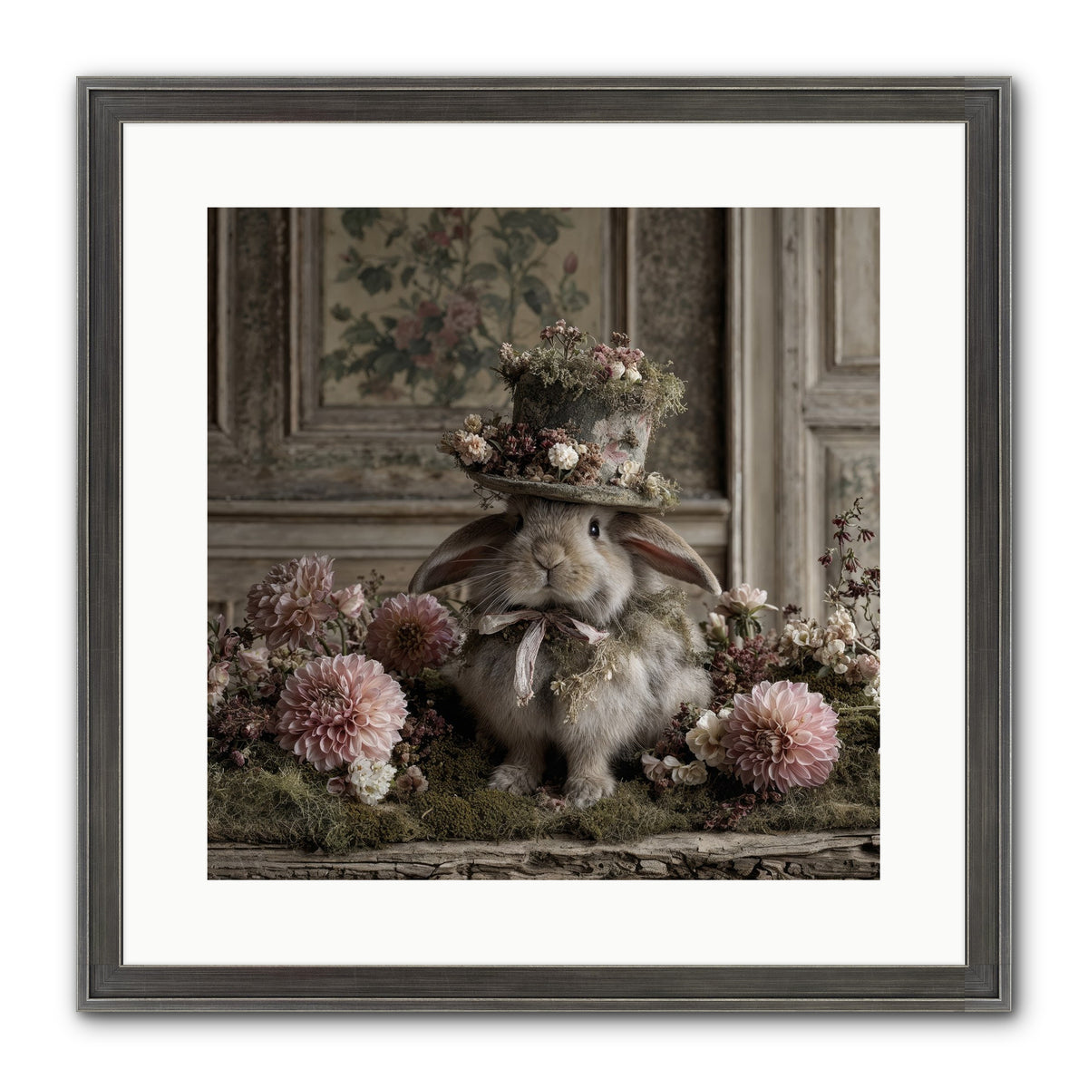 Paper Moons Framed Print - Slimwoods Black/Silver 16x16
