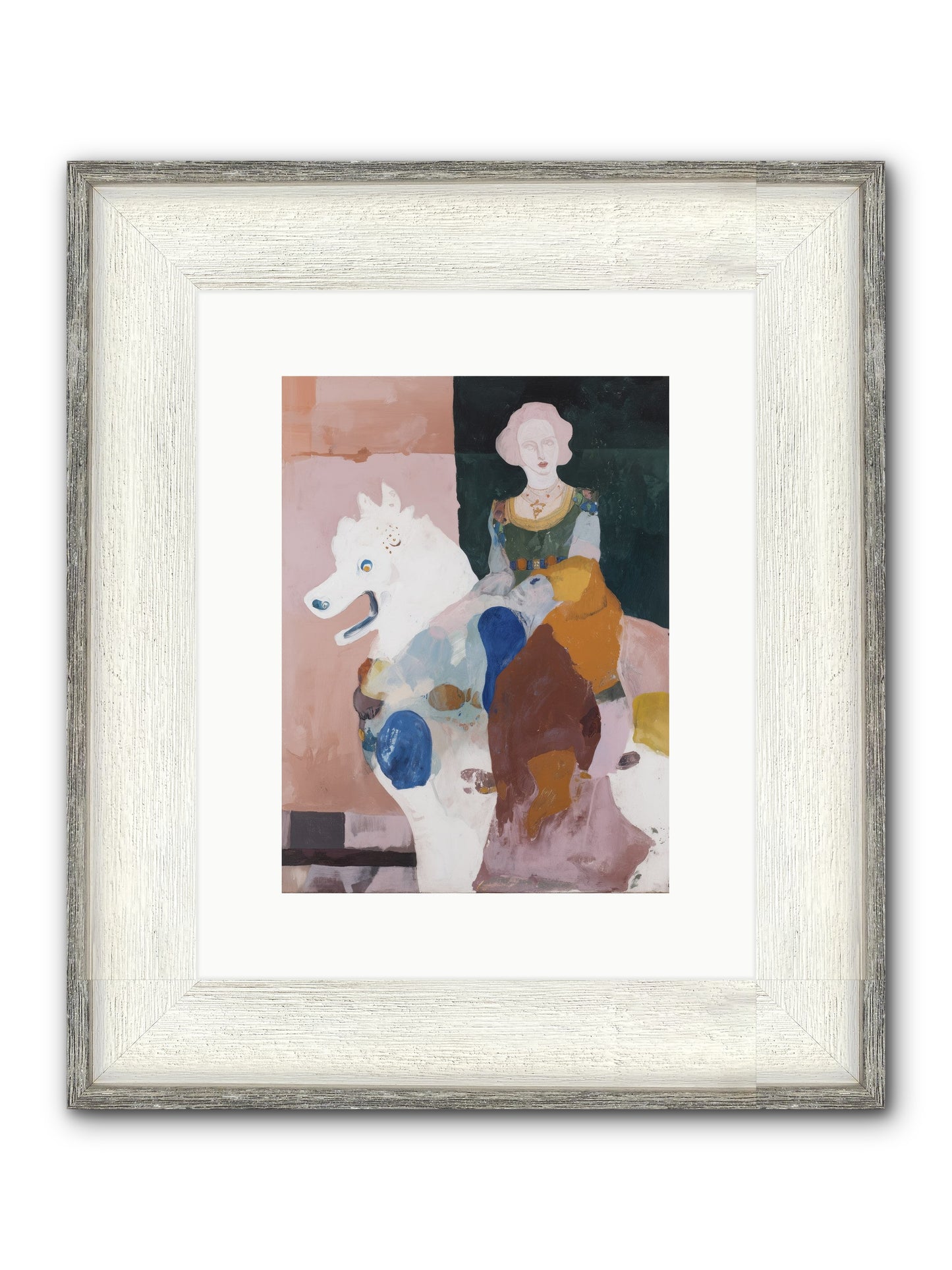Paper Trail Framed Print - Driftwood White 9x12