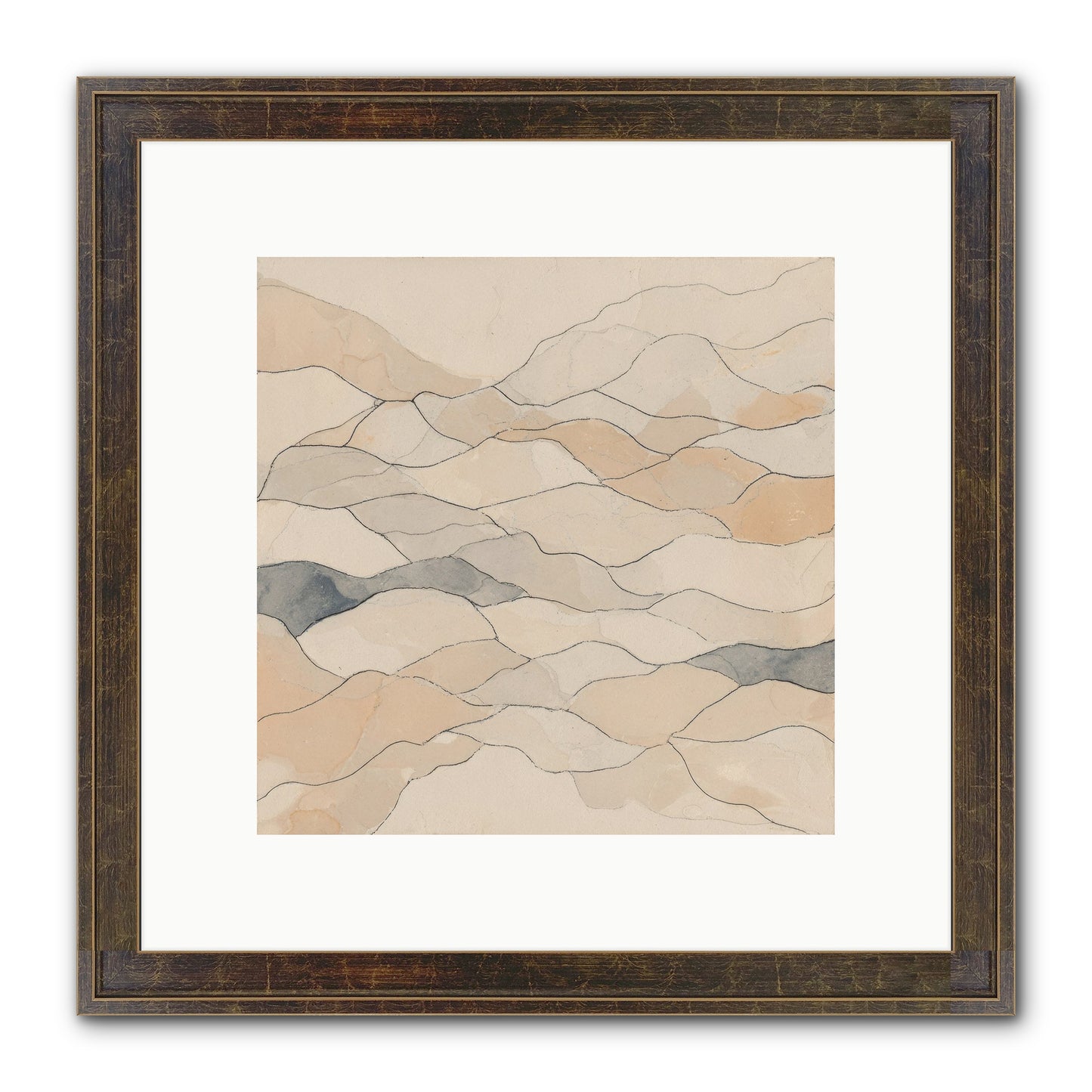 Paperback Galaxy Framed Print - Slimwoods Black/Gold 10x10