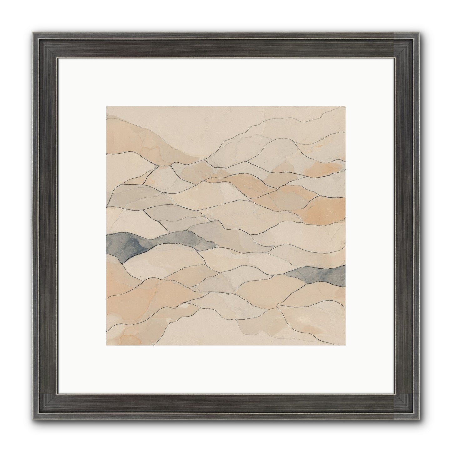 Paperback Galaxy Framed Print - Slimwoods Black/Silver 10x10