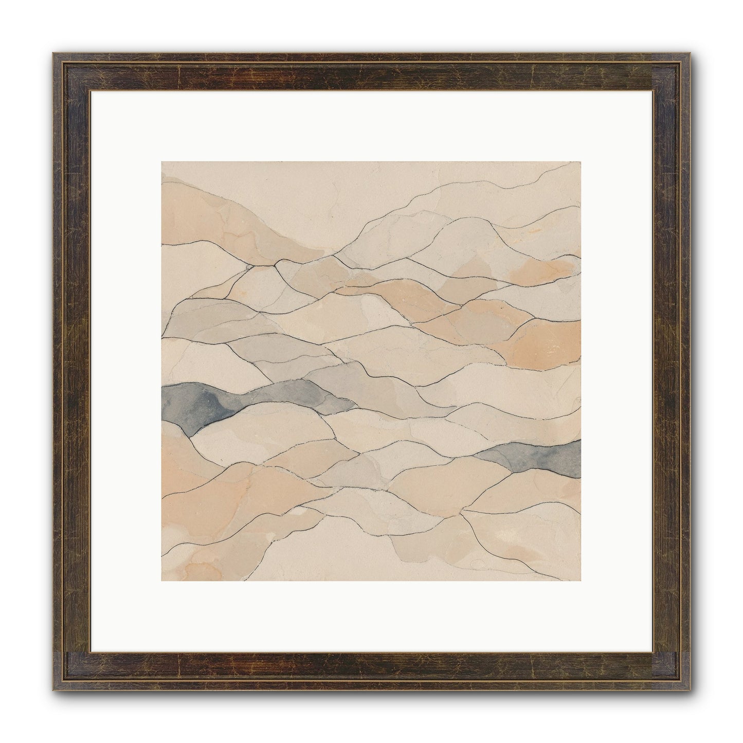 Paperback Galaxy Framed Print - Slimwoods Black/Gold 12x12
