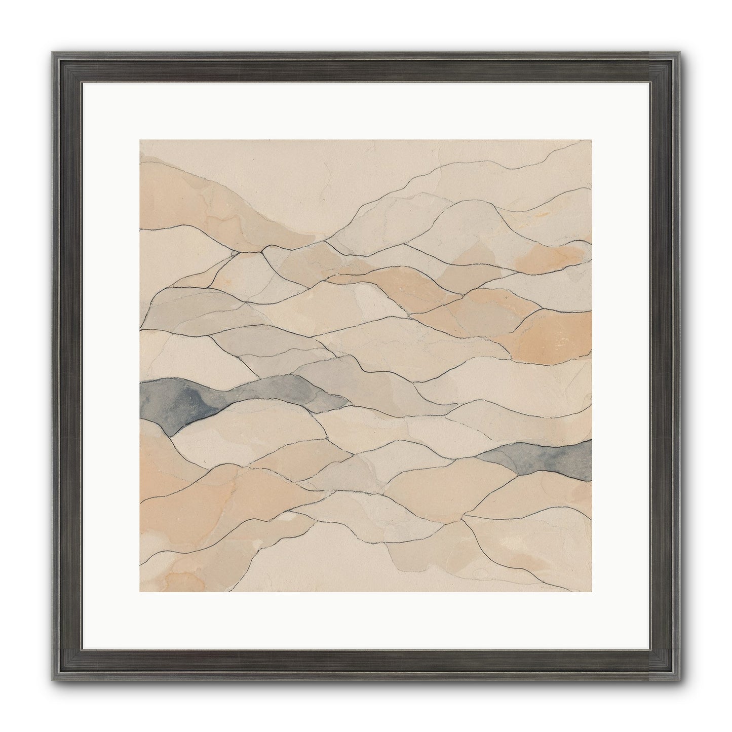 Paperback Galaxy Framed Print - Slimwoods Black/Silver 16x16