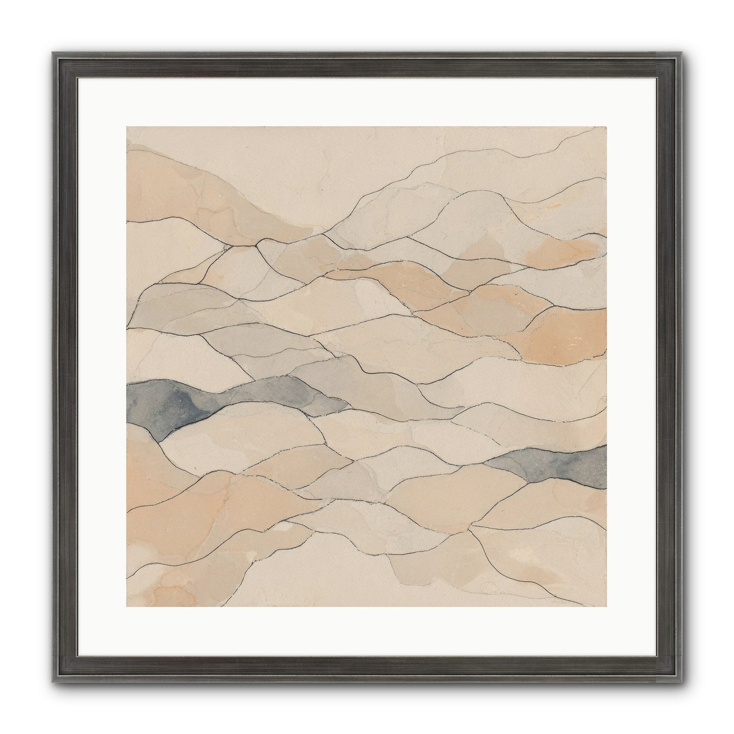 Paperback Galaxy Framed Print - Slimwoods Black/Silver 20x20