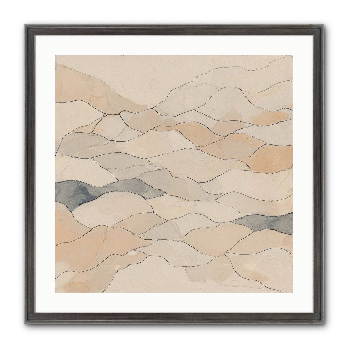 Paperback Galaxy Framed Print - Slimwoods Black/Silver 24x24