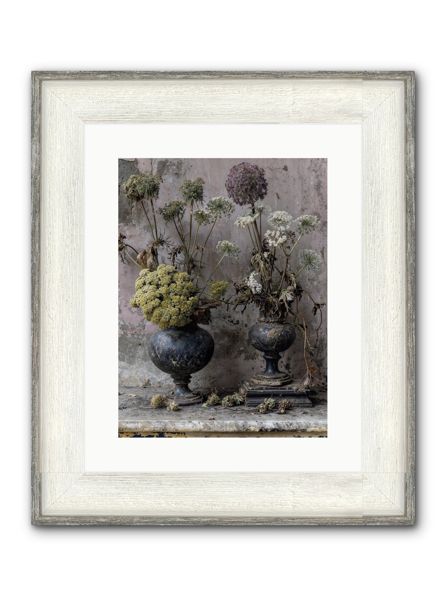 Paradise Found Blooming Framed Print - Driftwood White 12x16