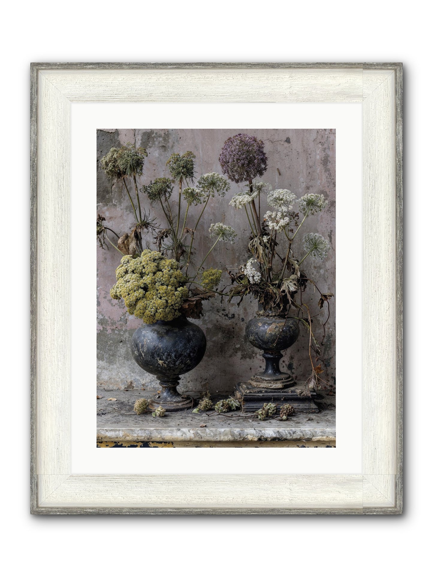 Paradise Found Blooming Framed Print - Driftwood White 18x24