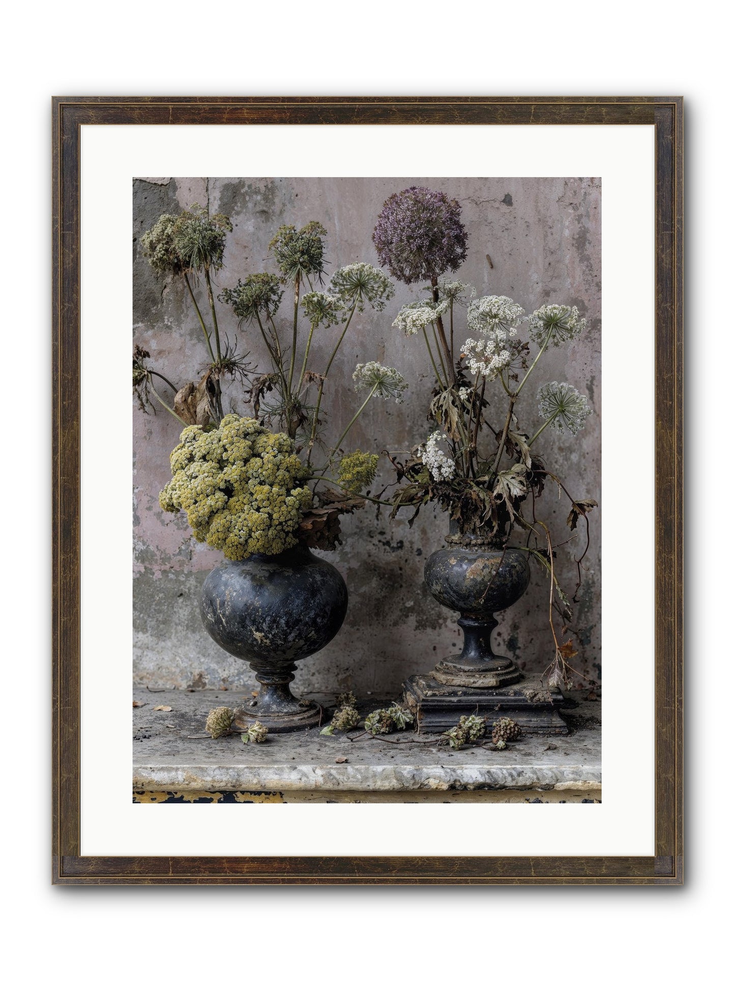 Paradise Found Blooming Framed Print - Slimwoods Black/Gold 18x24