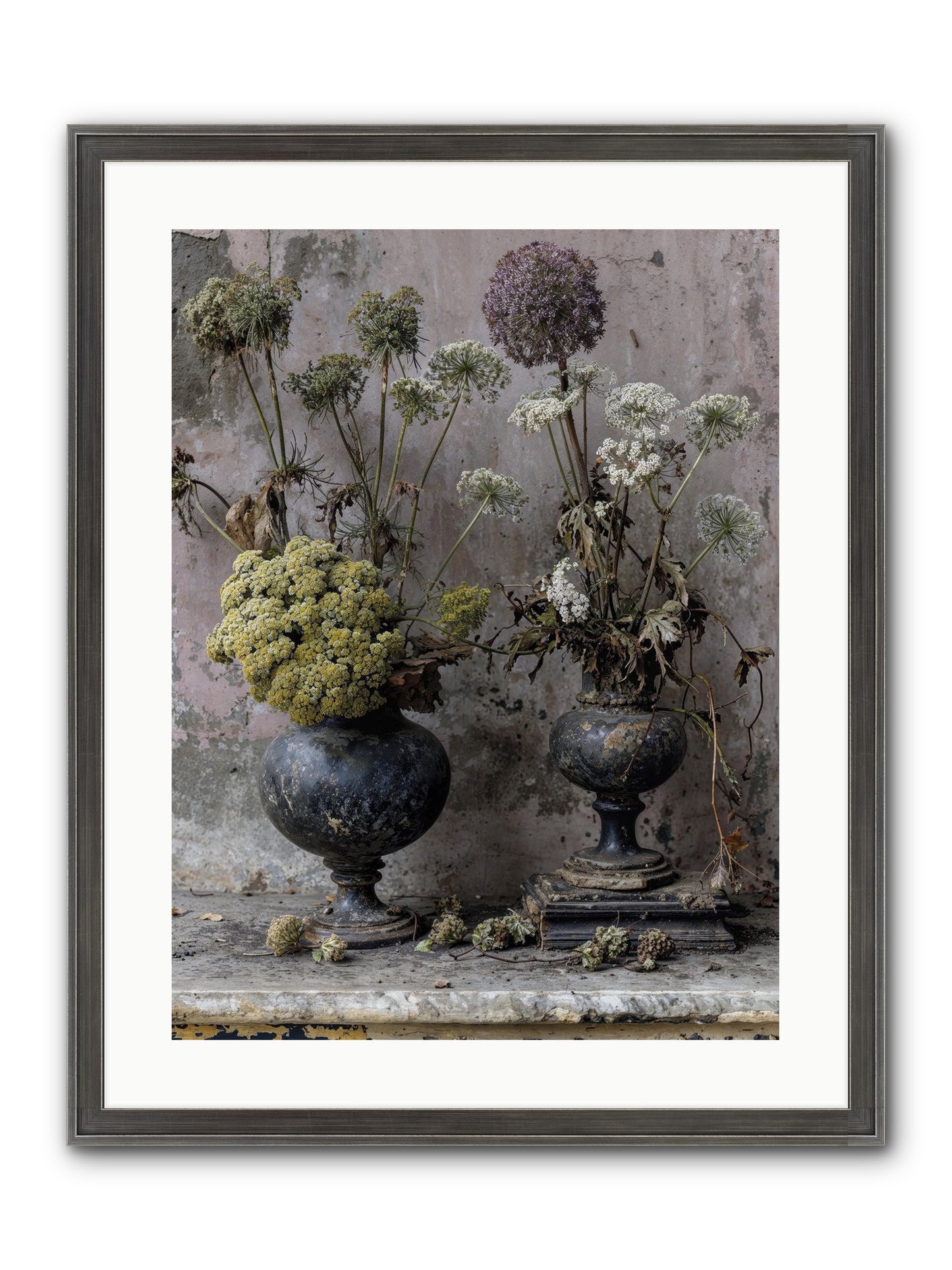 Paradise Found Blooming Framed Print - Slimwoods Black/Silver 18x24