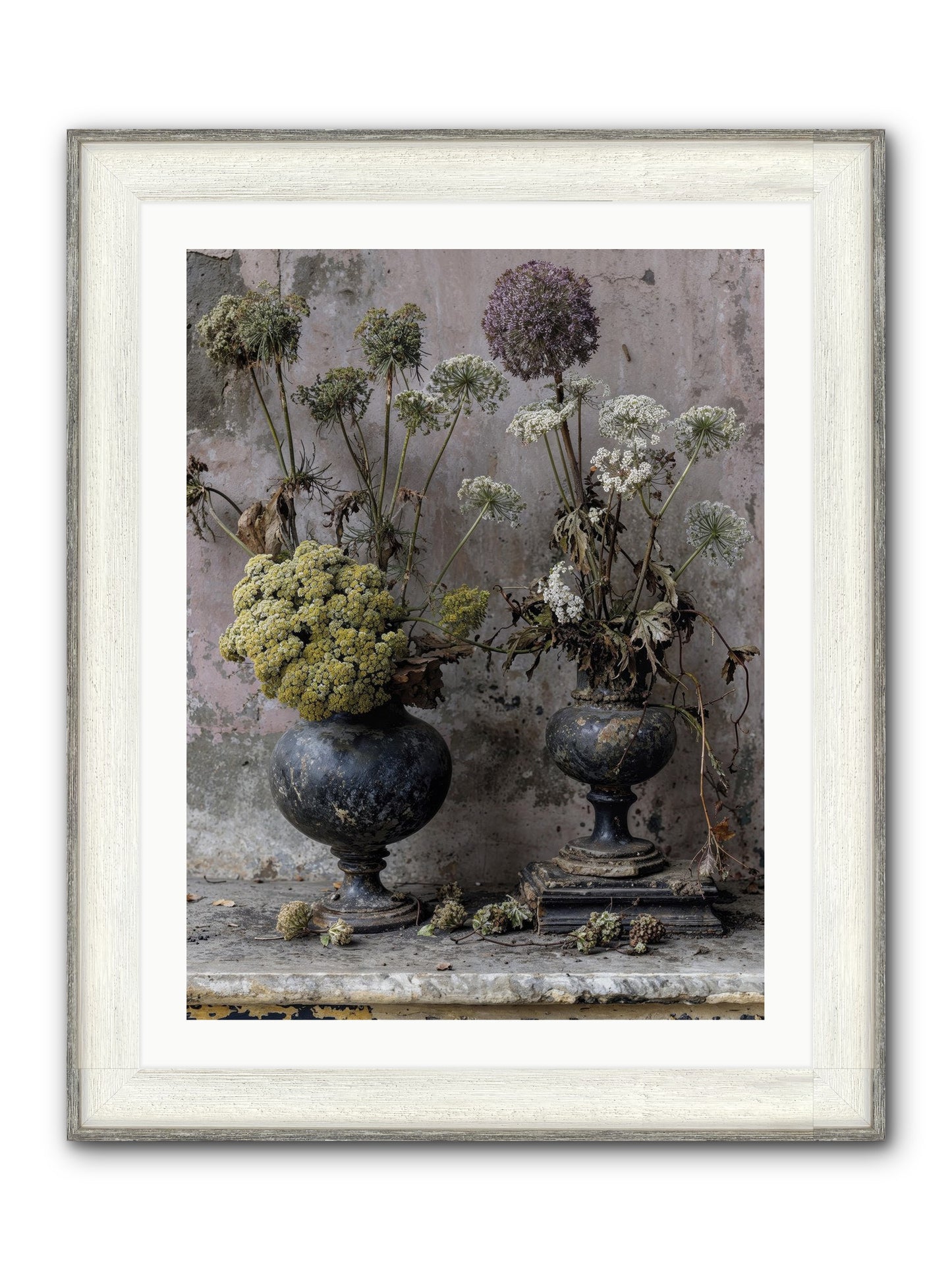 Paradise Found Blooming Framed Print - Driftwood White 24x32