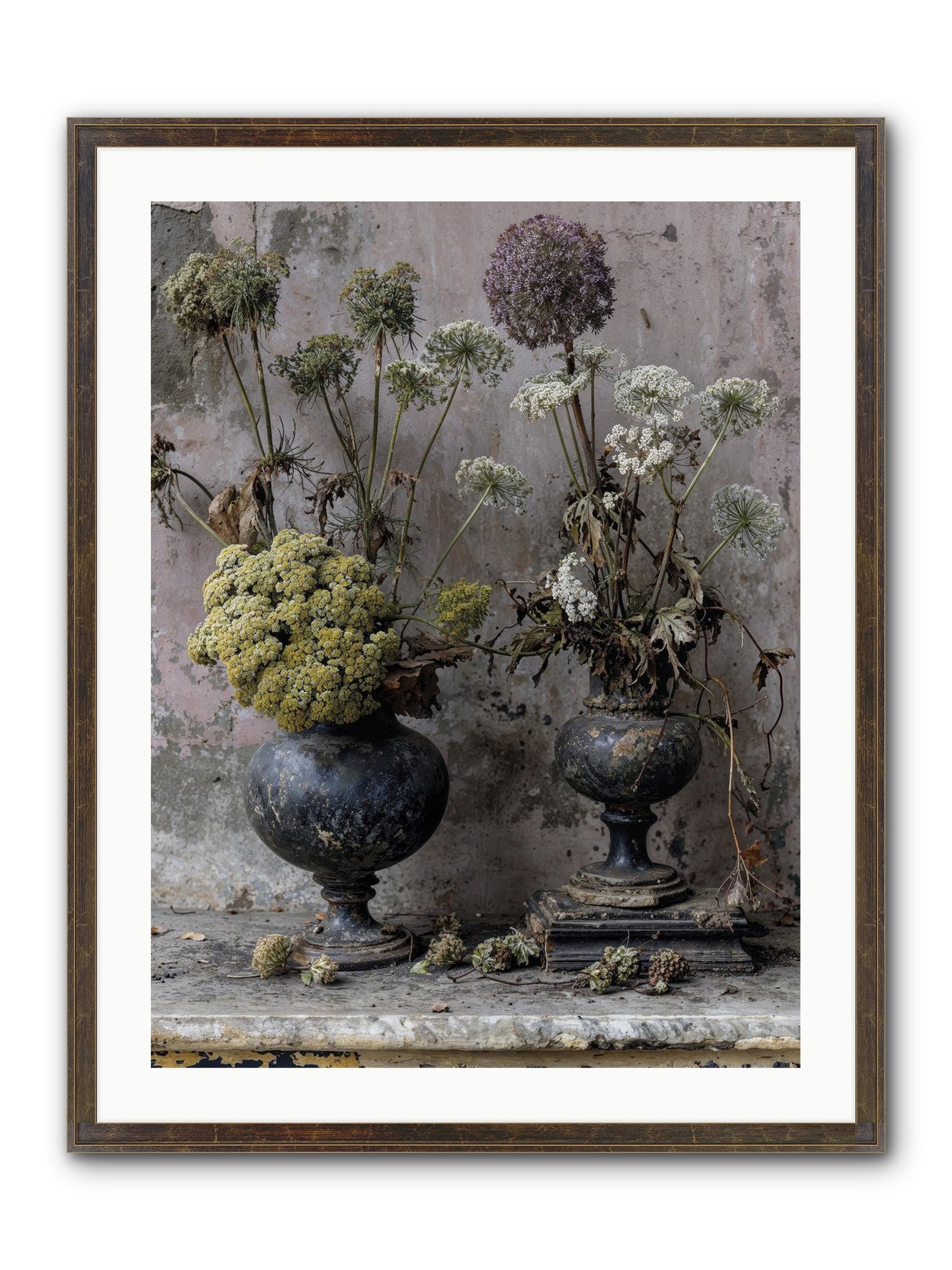 Paradise Found Blooming Framed Print - Slimwoods Black/Gold 24x32
