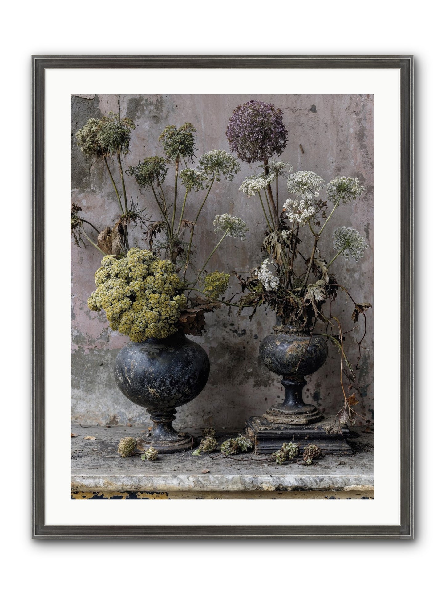 Paradise Found Blooming Framed Print - Slimwoods Black/Silver 24x32
