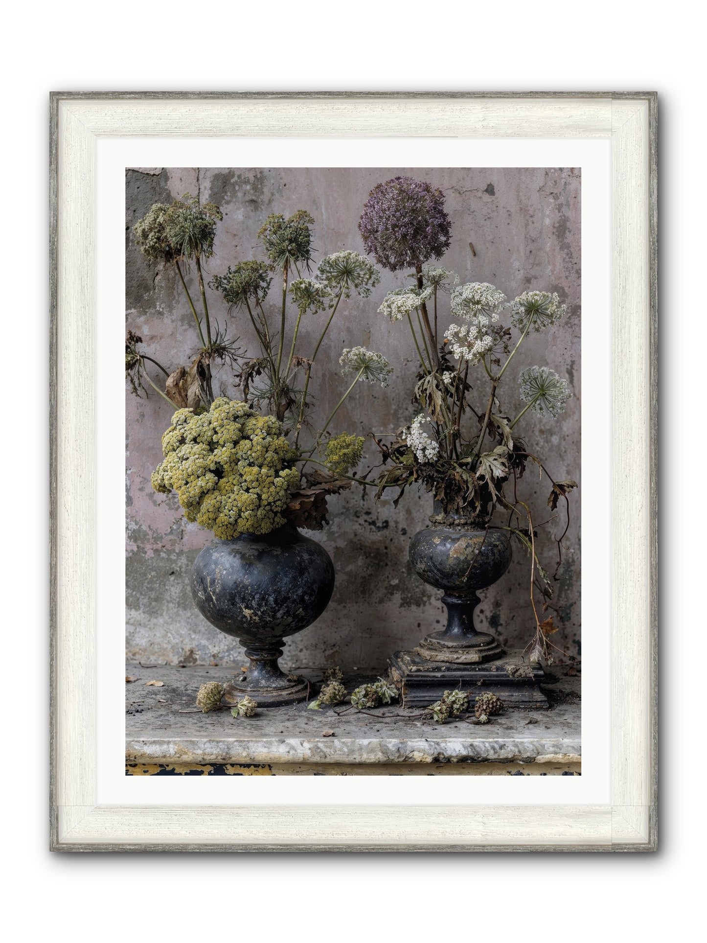 Paradise Found Blooming Framed Print - Driftwood White 30x40