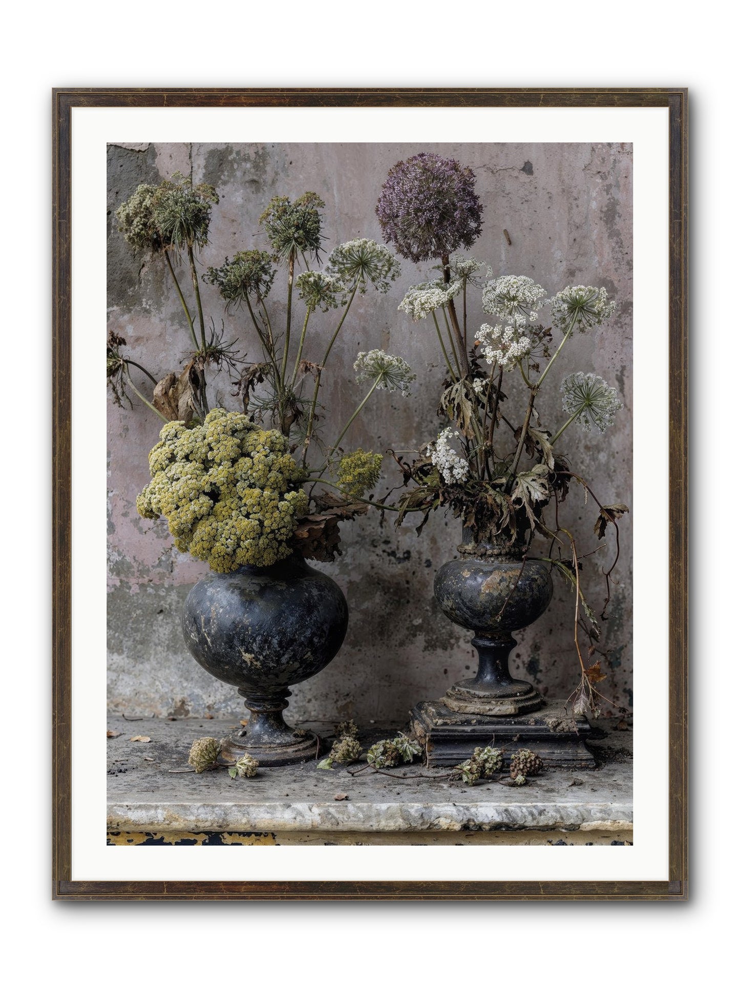 Paradise Found Blooming Framed Print - Slimwoods Black/Gold 30x40