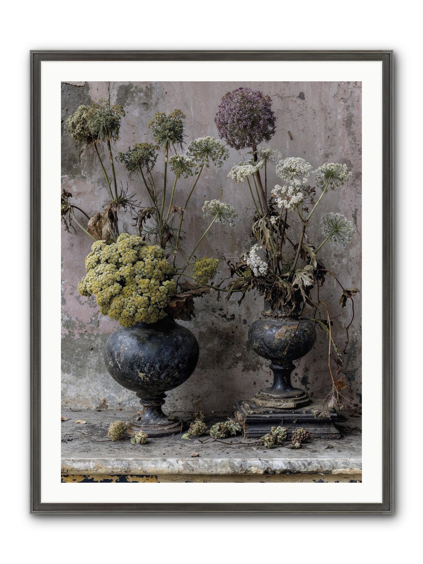 Paradise Found Blooming Framed Print - Slimwoods Black/Silver 30x40