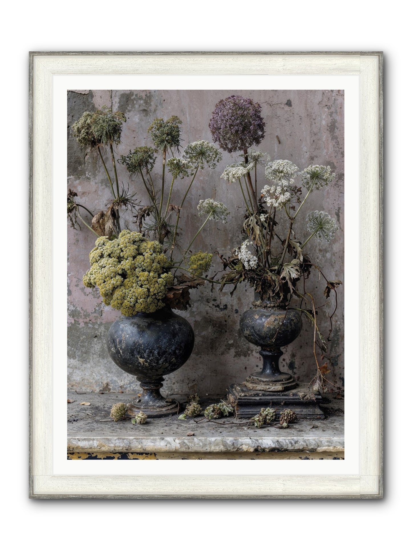 Paradise Found Blooming Framed Print - Driftwood White 36x48