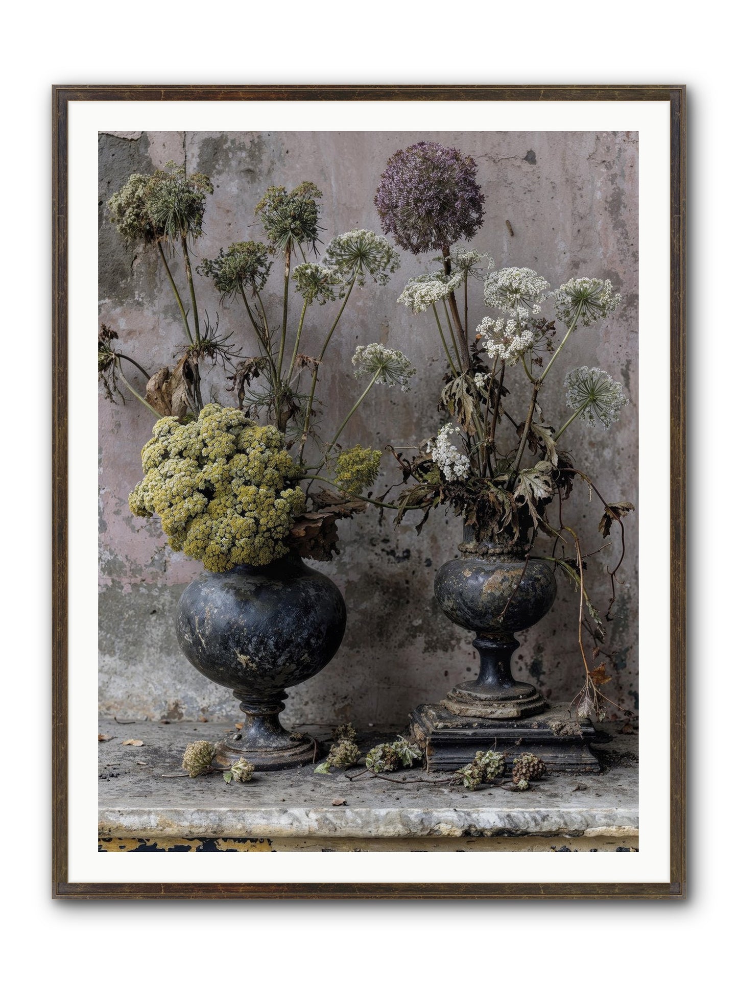 Paradise Found Blooming Framed Print - Slimwoods Black/Gold 36x48