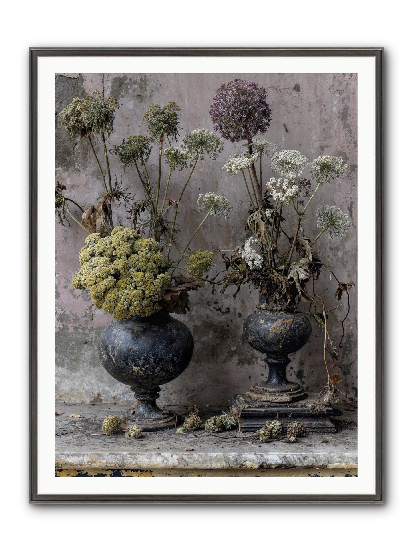 Paradise Found Blooming Framed Print - Slimwoods Black/Silver 36x48