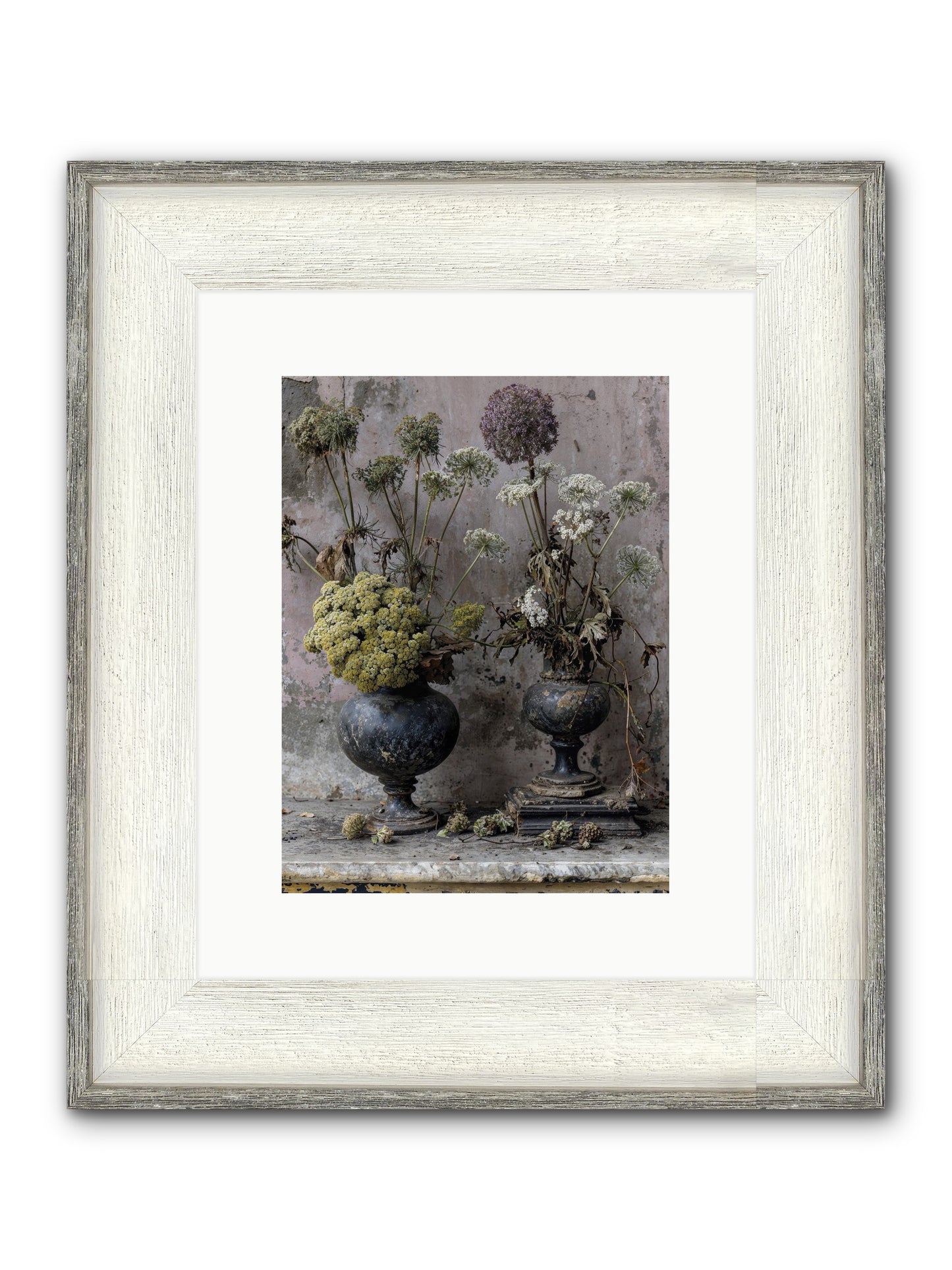 Paradise Found Blooming Framed Print - Driftwood White 9x12