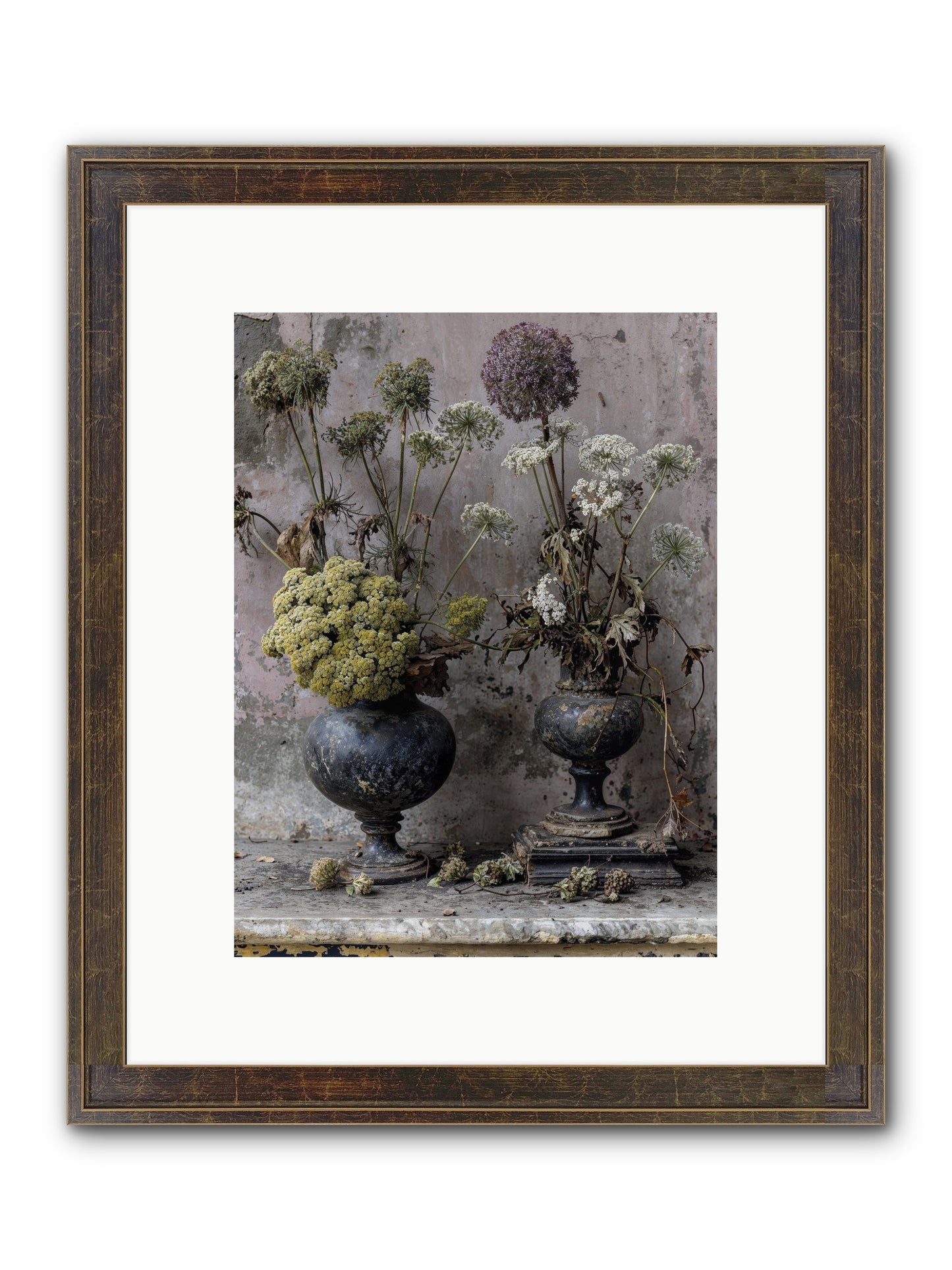 Paradise Found Blooming Framed Print - Slimwoods Black/Gold 9x12